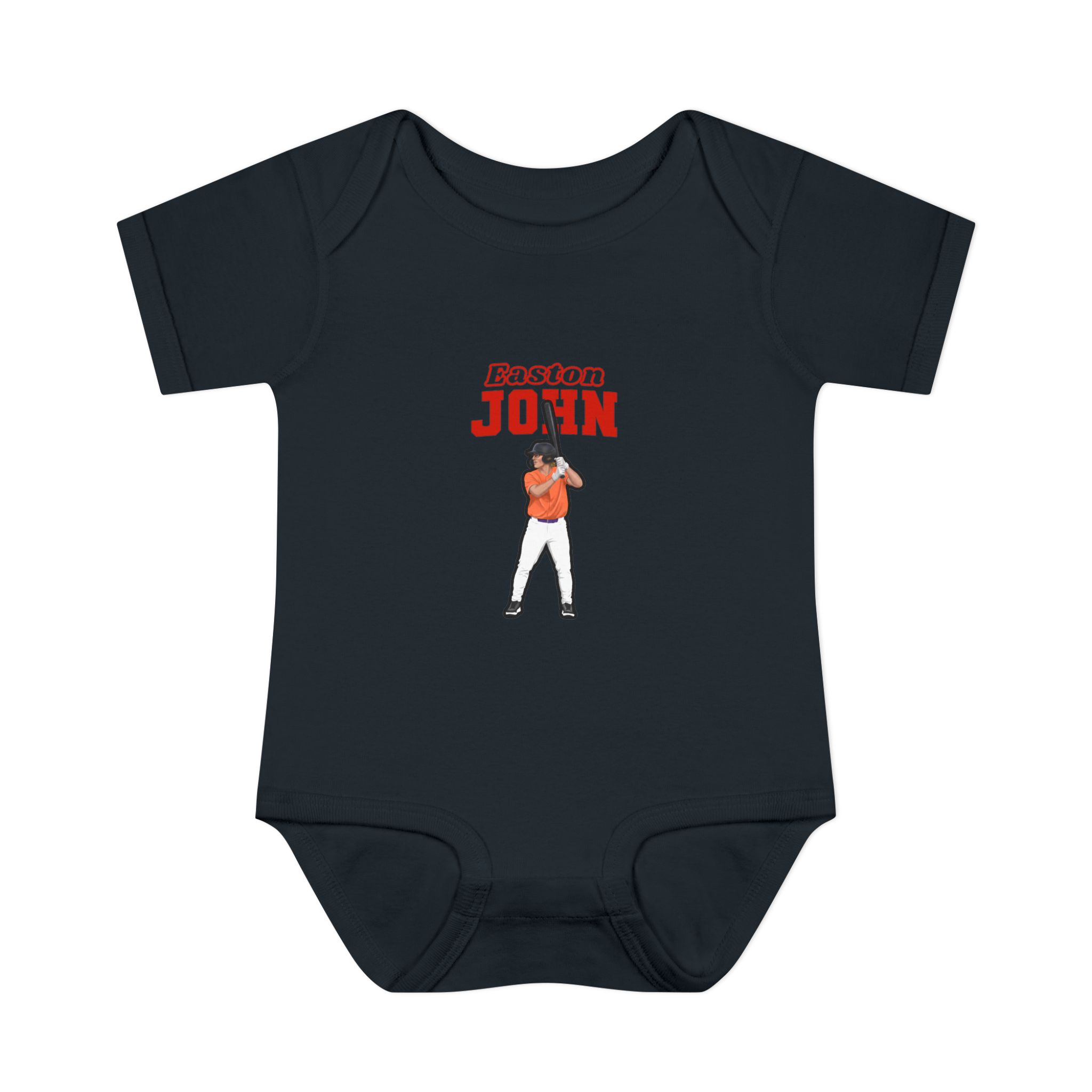 Baby Onesie — character_name_arch in Black