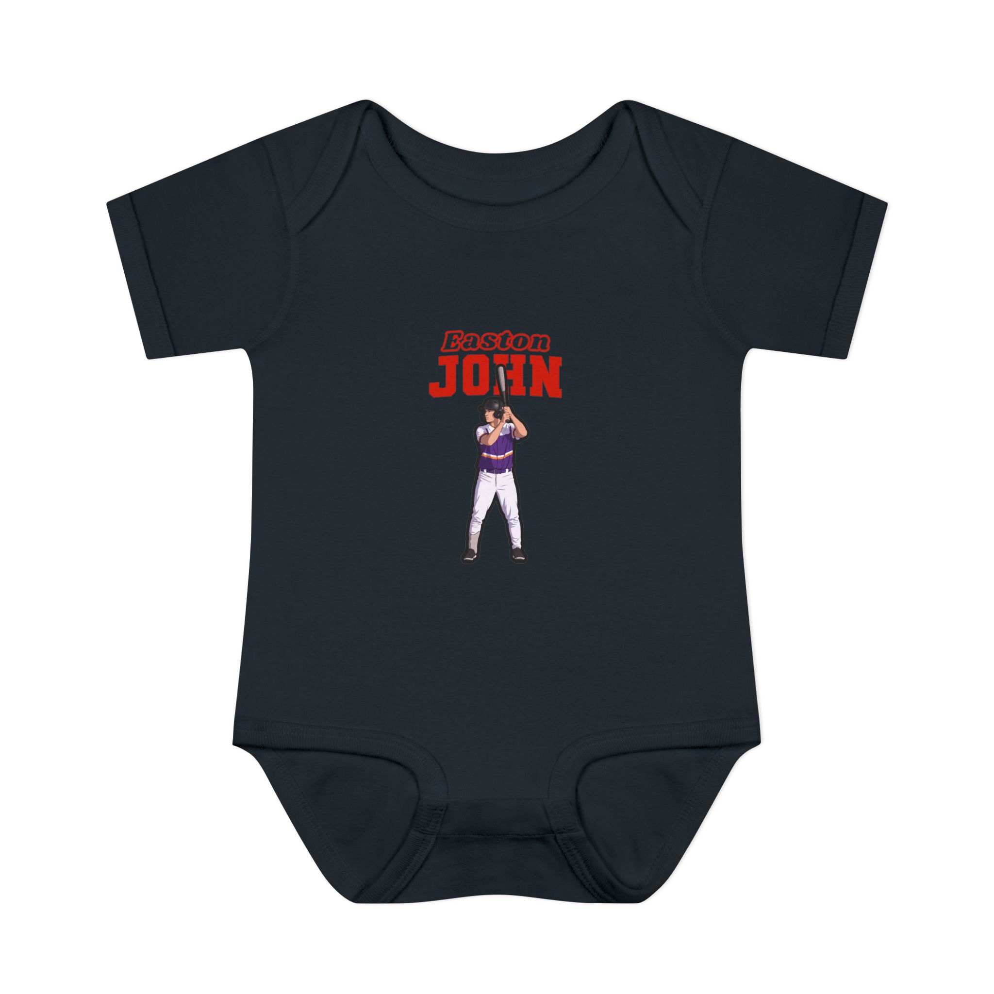 Baby Onesie — character_name_arch in Black