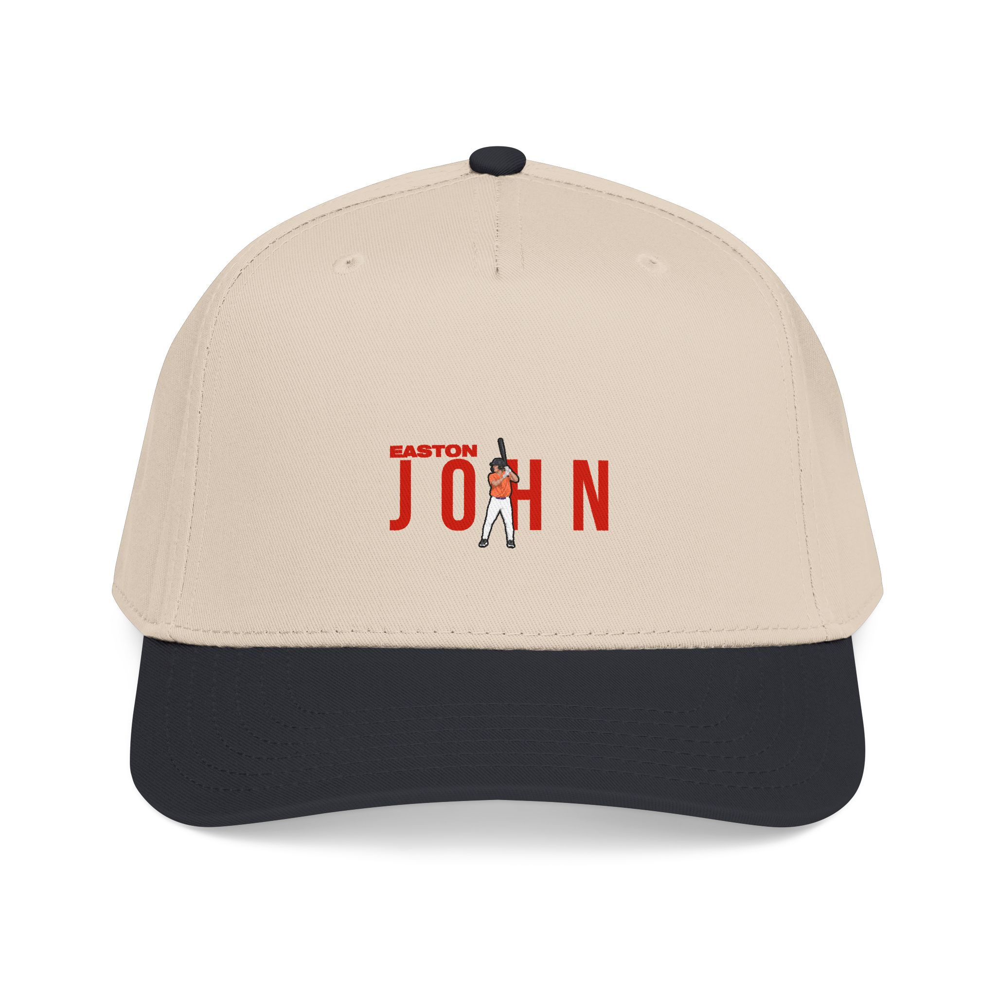 Baseball Cap — character_player_name in Black / Natural