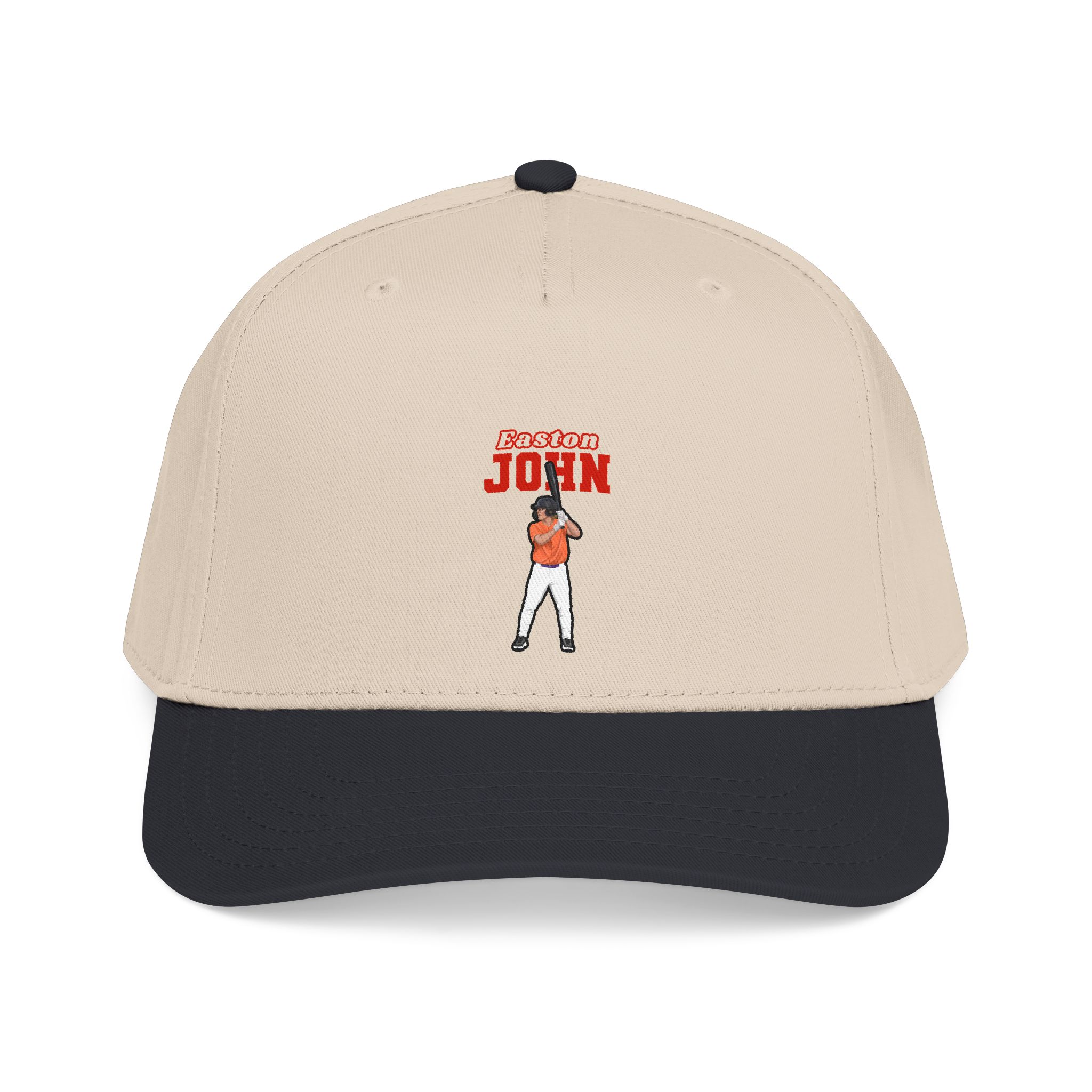 Baseball Cap — character_name_arch in Black / Natural