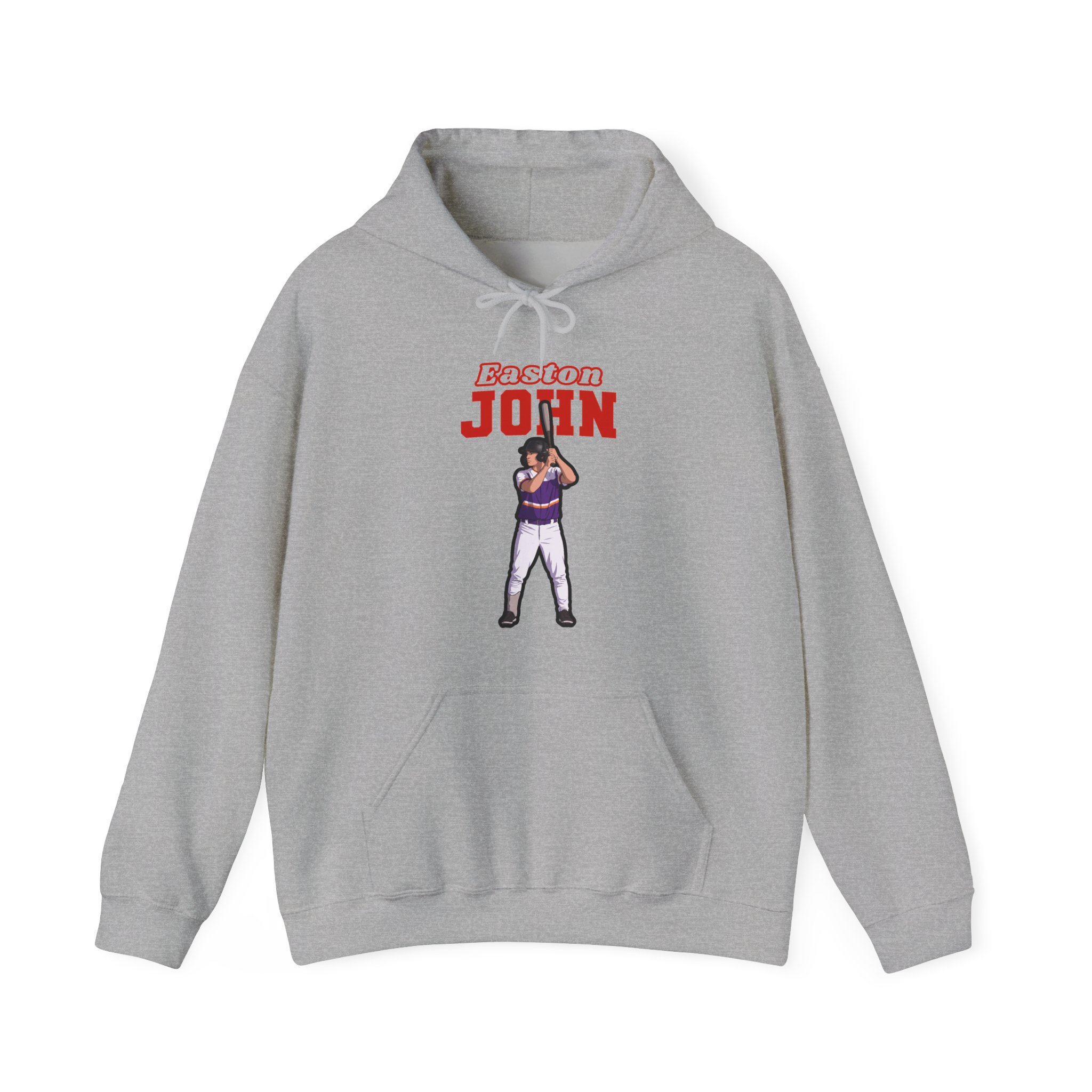 Hoodie — character_name_arch in Grey