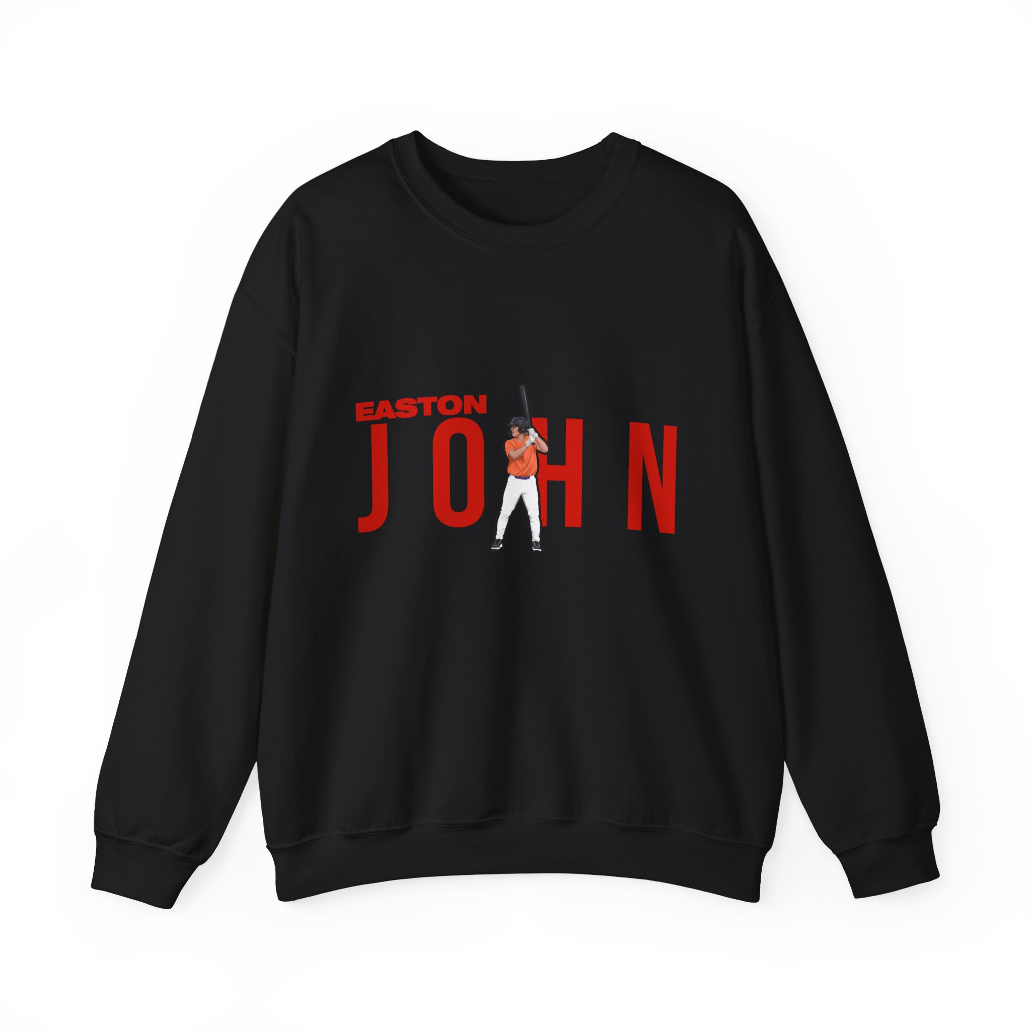 Crewneck Sweatshirt — character_player_name in Black