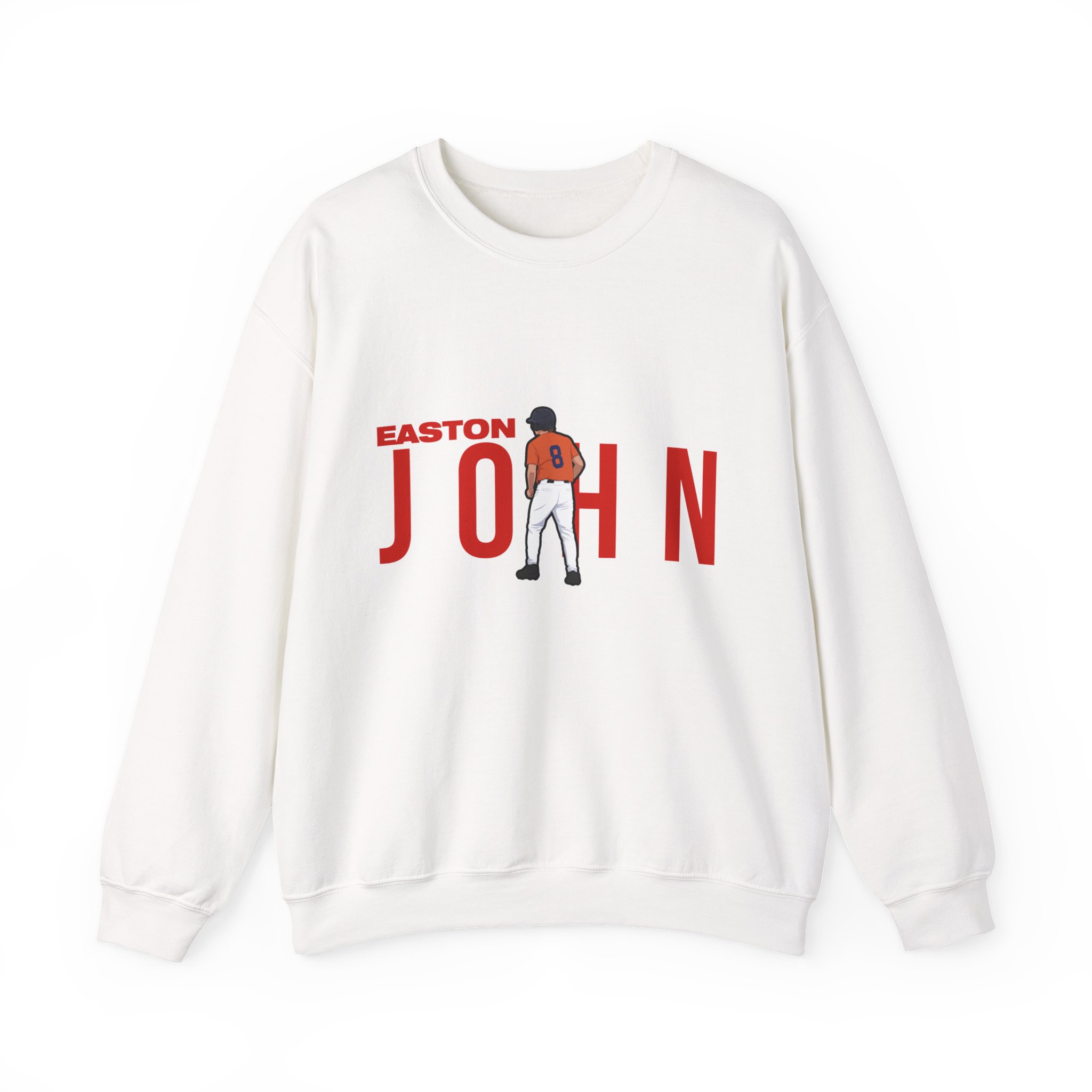 Crewneck Sweatshirt — character_player_name in White
