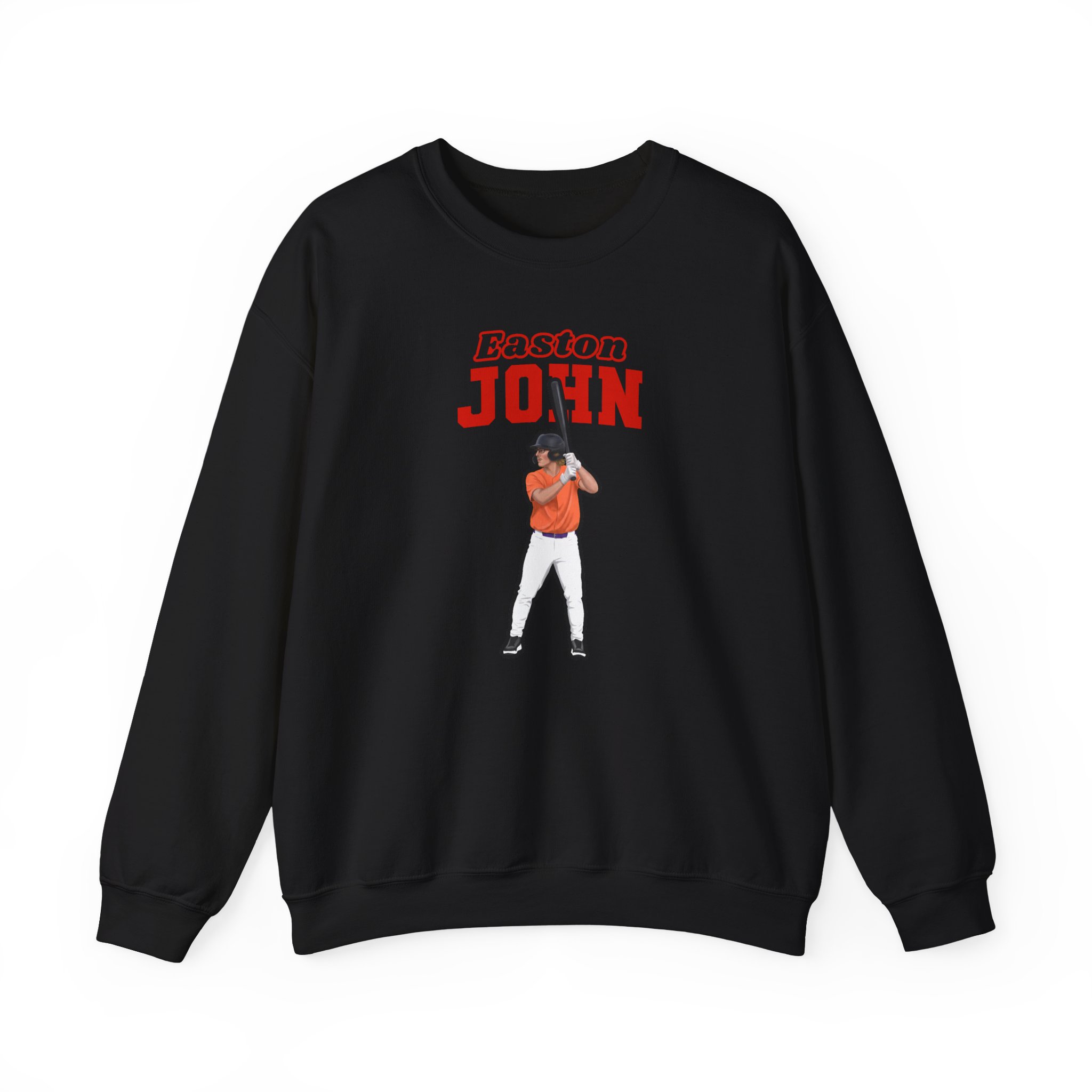 Crewneck Sweatshirt — character_name_arch in Black