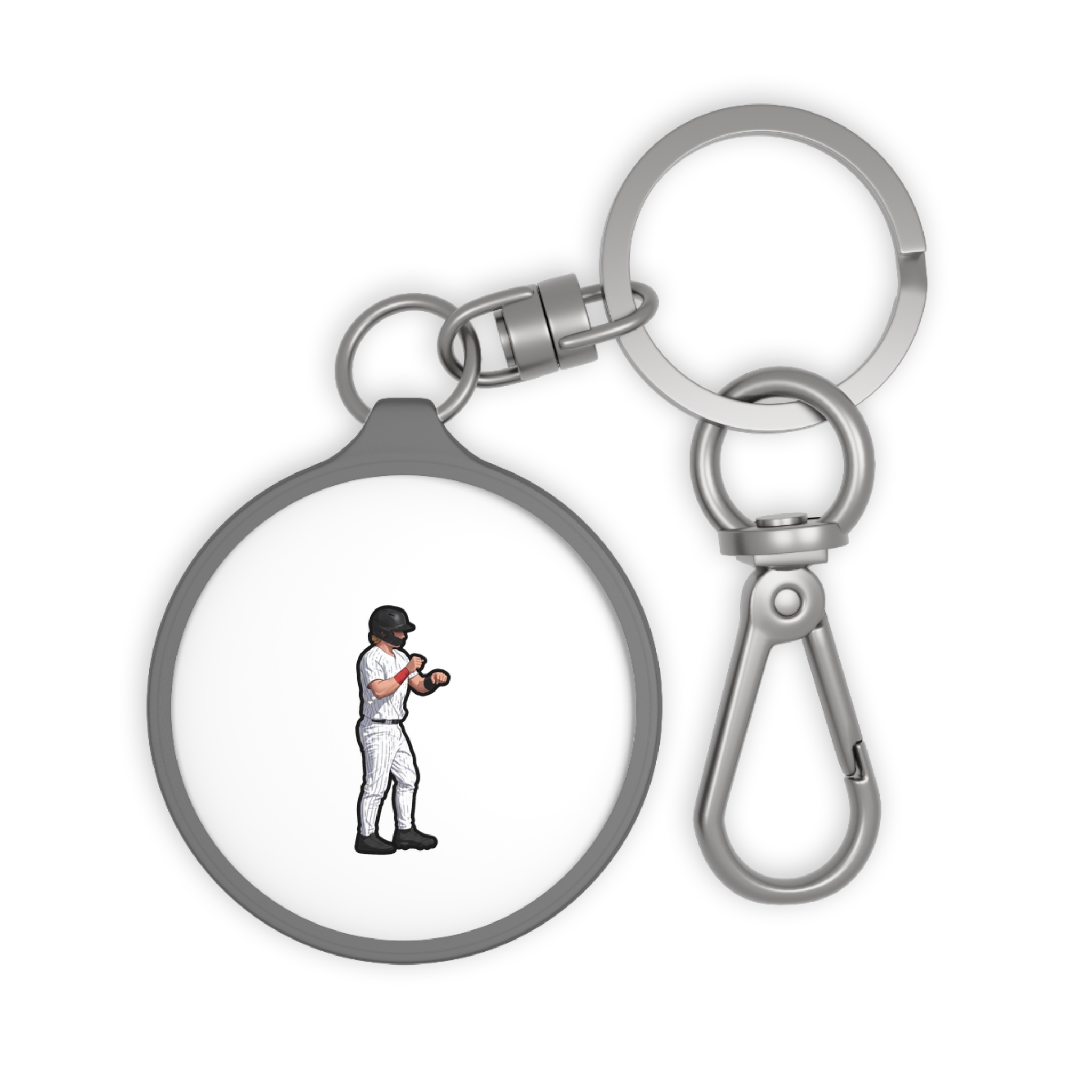 Keychain — character_name_arch in Grey