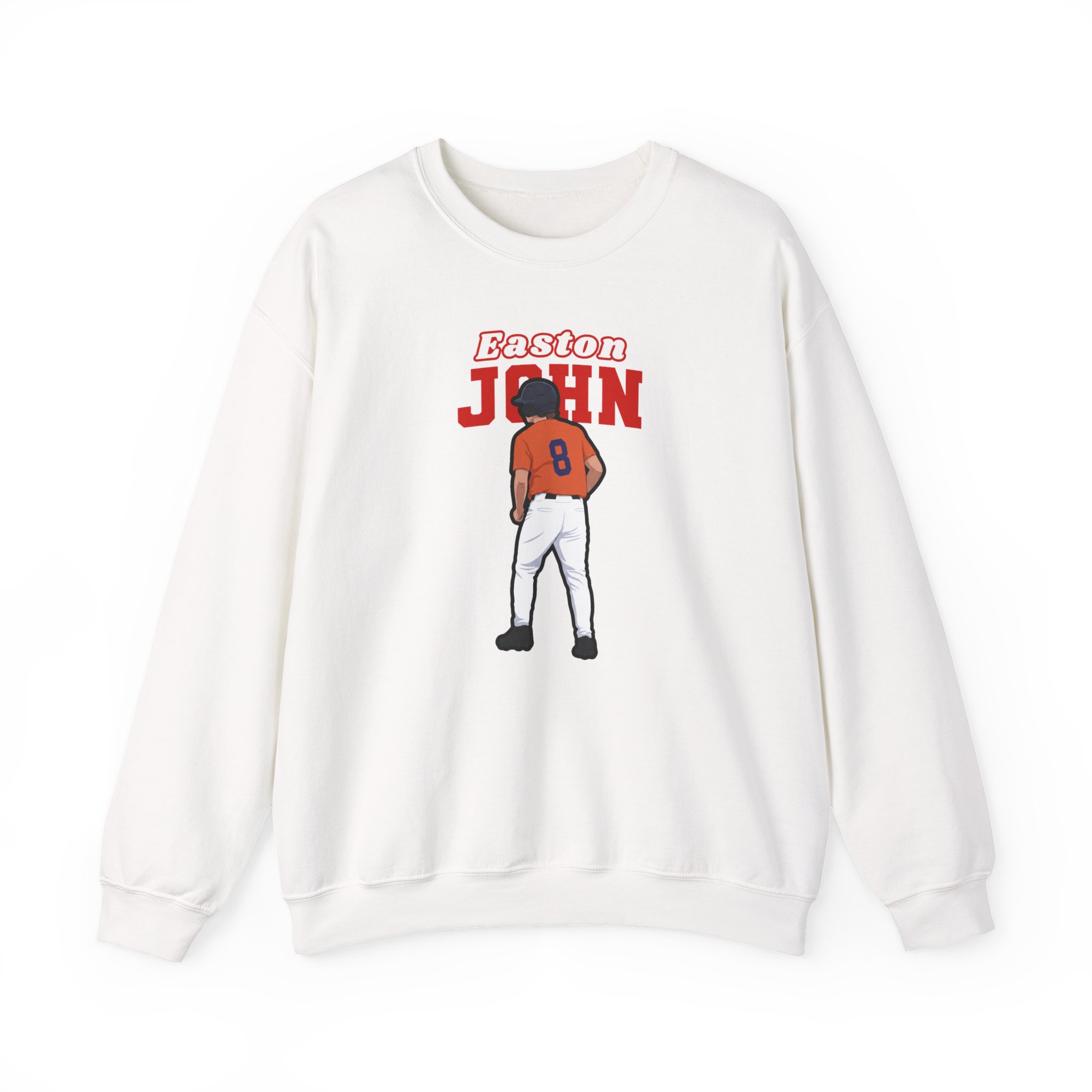 Crewneck Sweatshirt — character_name_arch in White