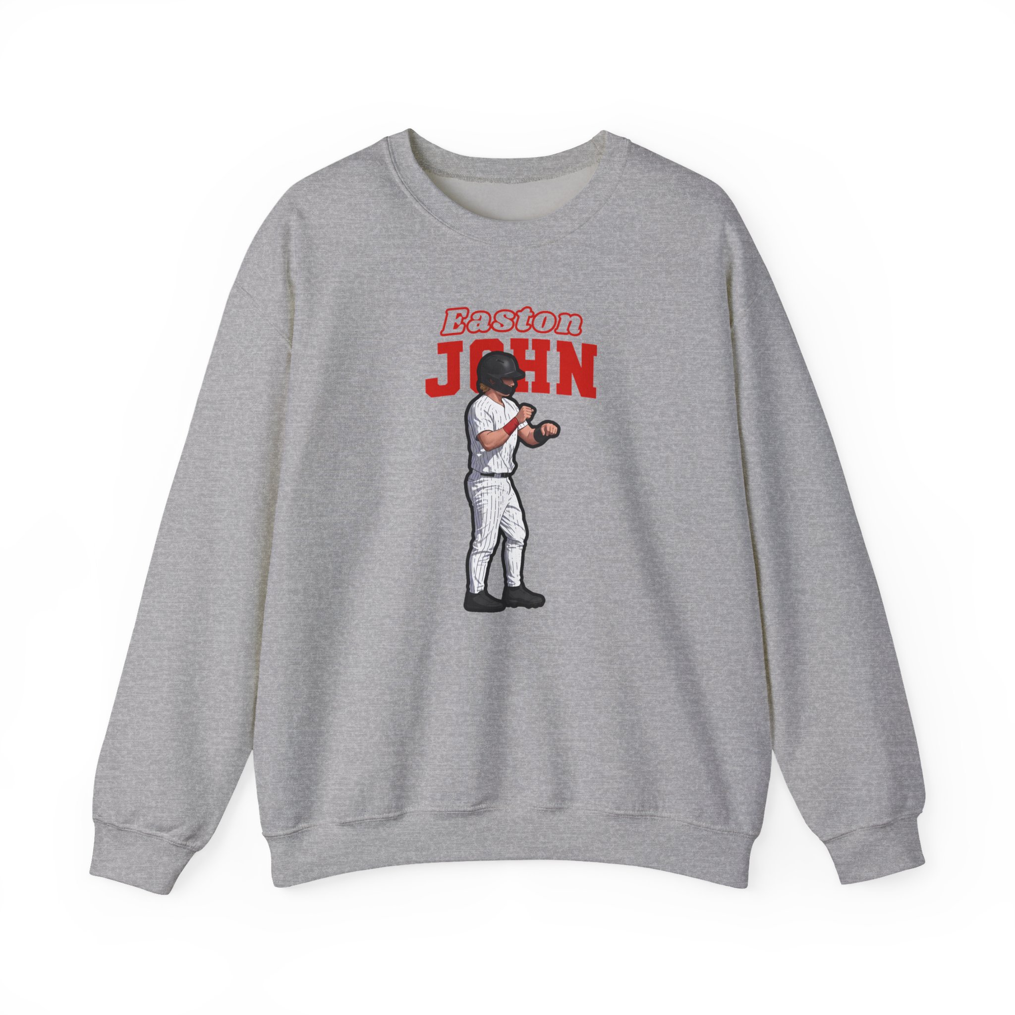 Crewneck Sweatshirt — character_name_arch in Grey