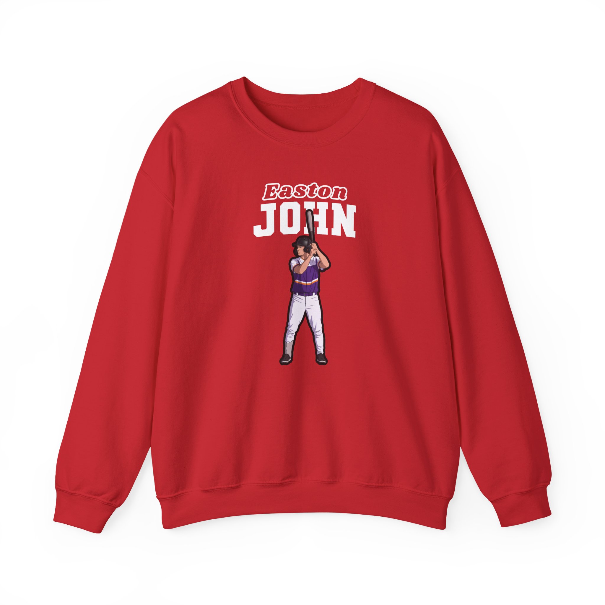 Crewneck Sweatshirt — character_name_arch in Red