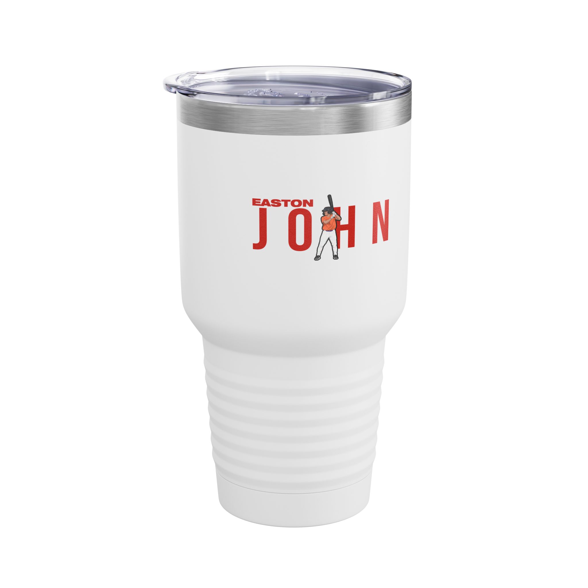 30oz Tumbler — character_player_name in White