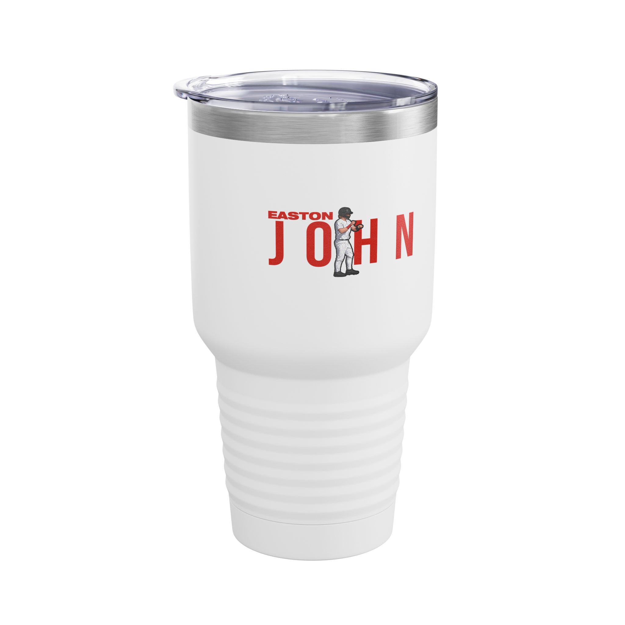 30oz Tumbler — character_player_name in White