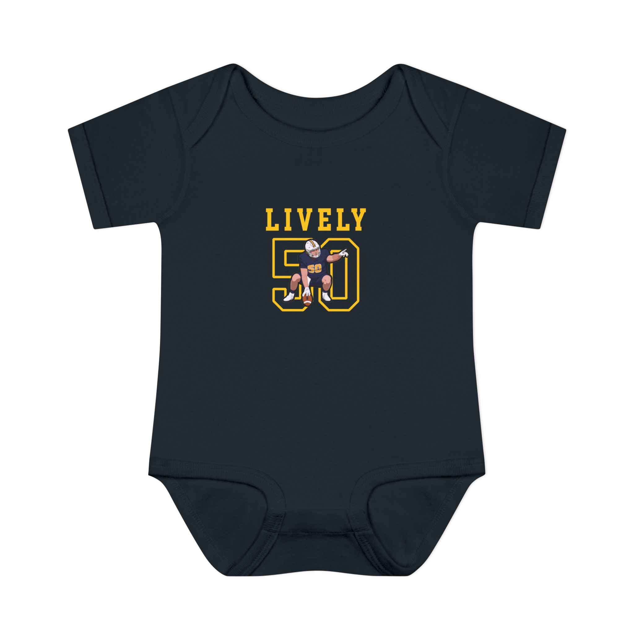 Baby Onesie — character_shirsey in Black