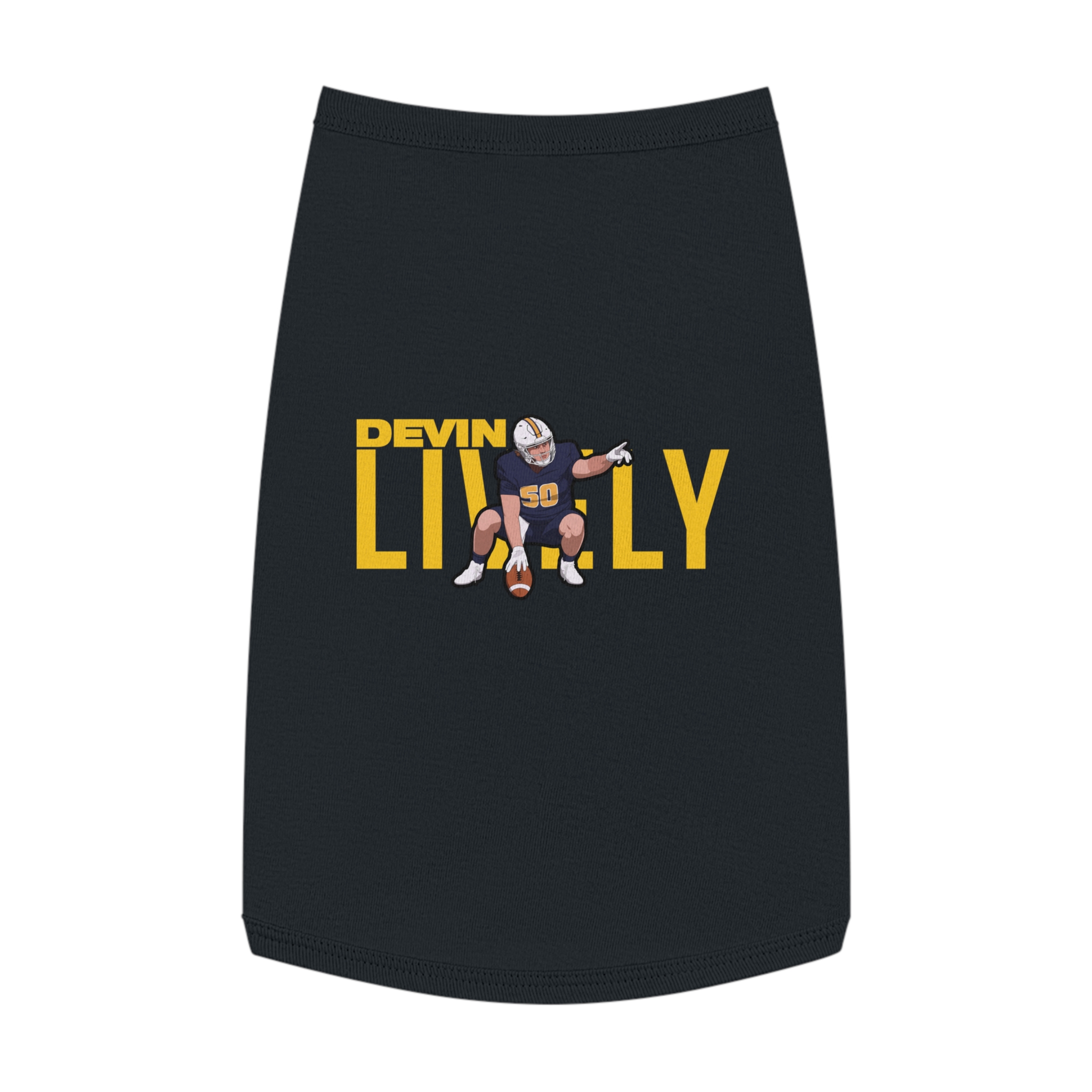 Pet Tank Top — character_player_name in Black