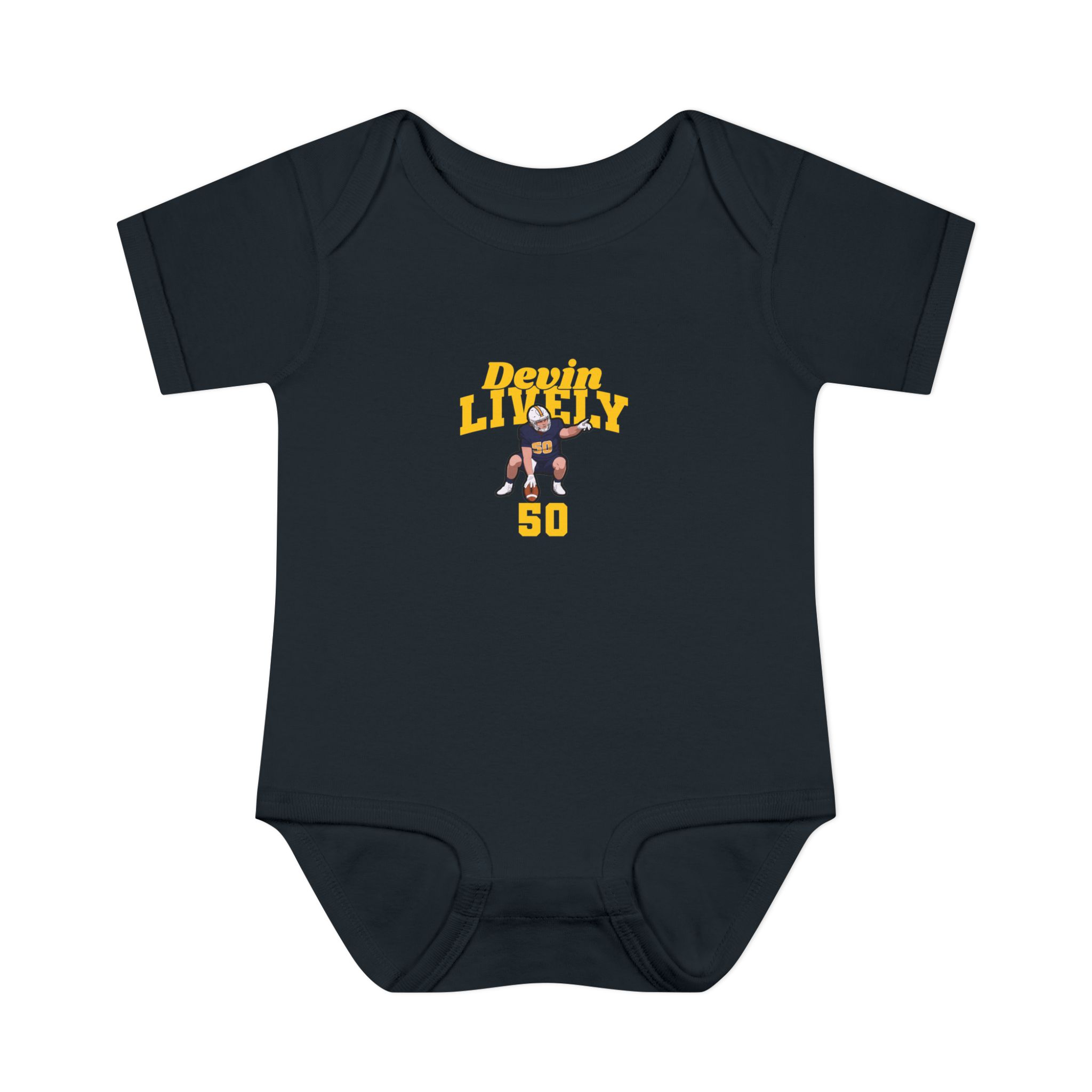 Baby Onesie — character_signature_arch in Black