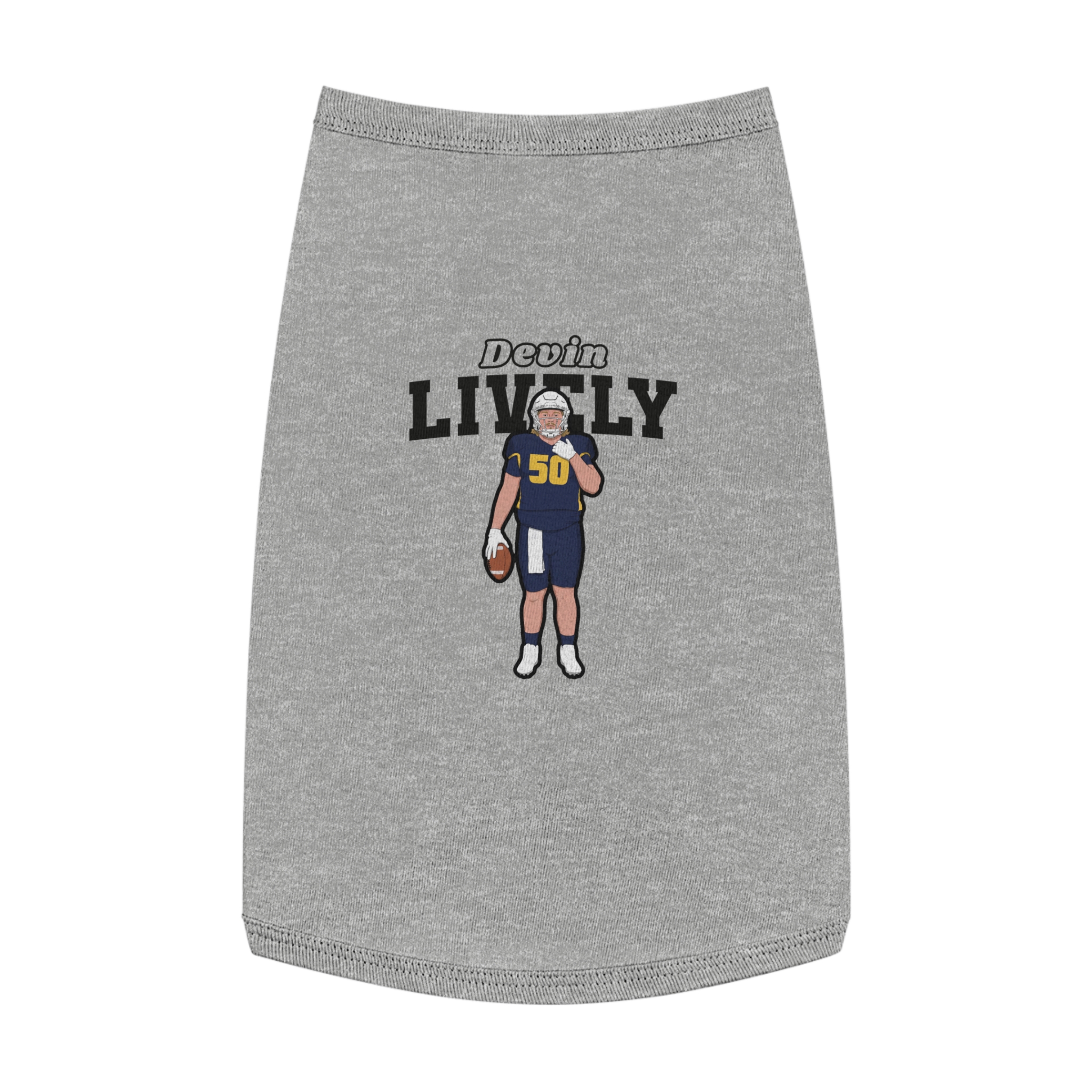 Pet Tank Top — character_name_arch in White
