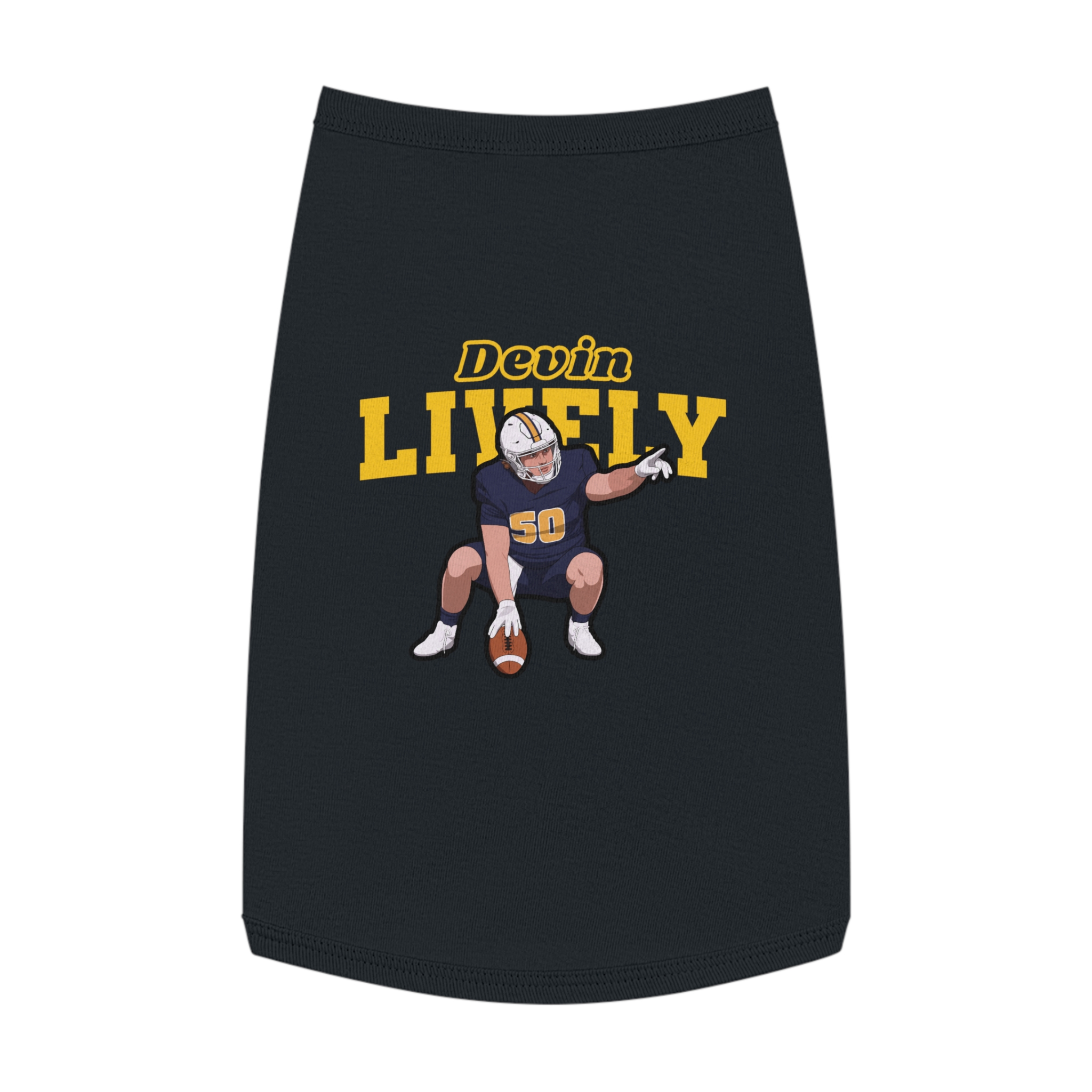 Pet Tank Top — character_name_arch in Black