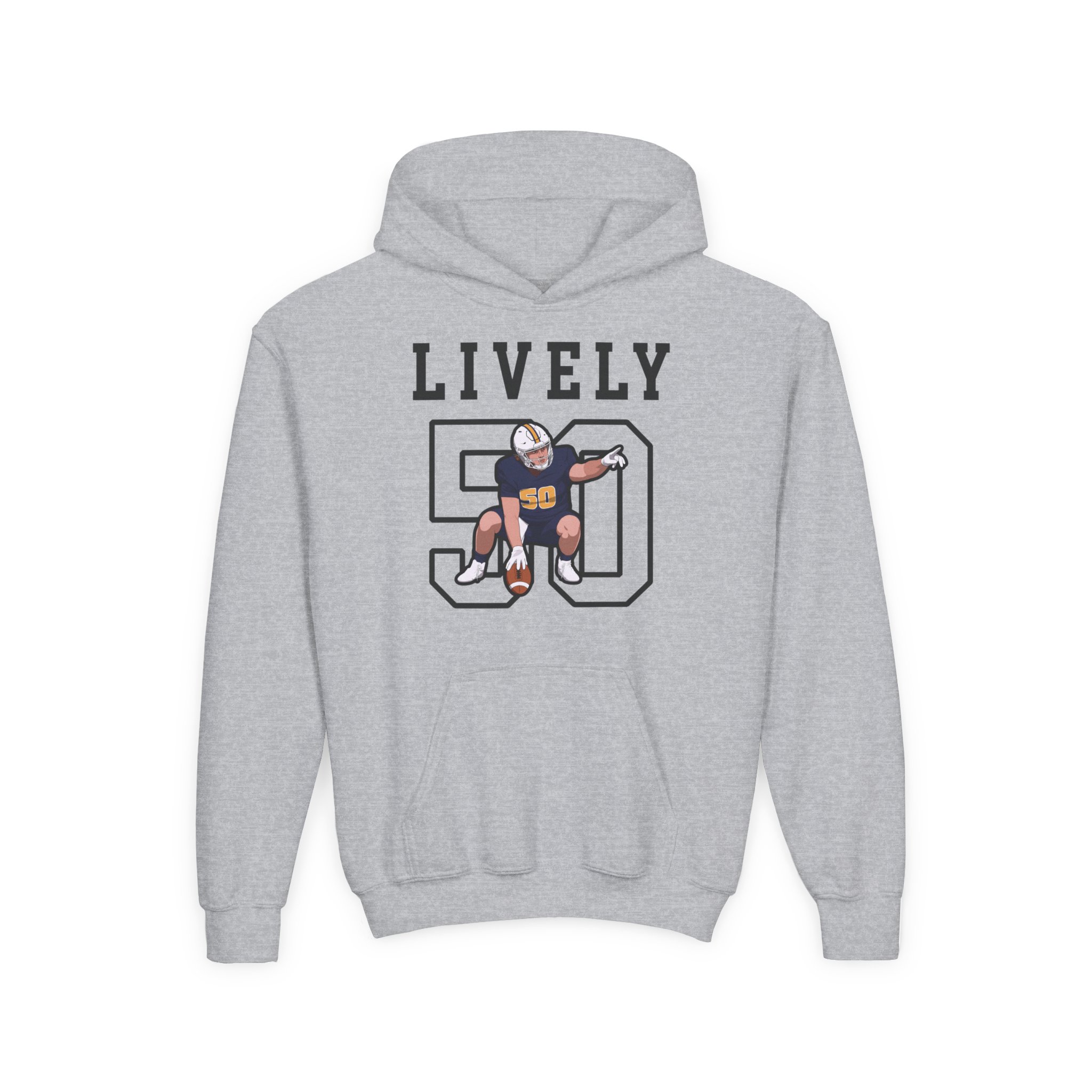 Youth Hoodie — character_shirsey in Grey