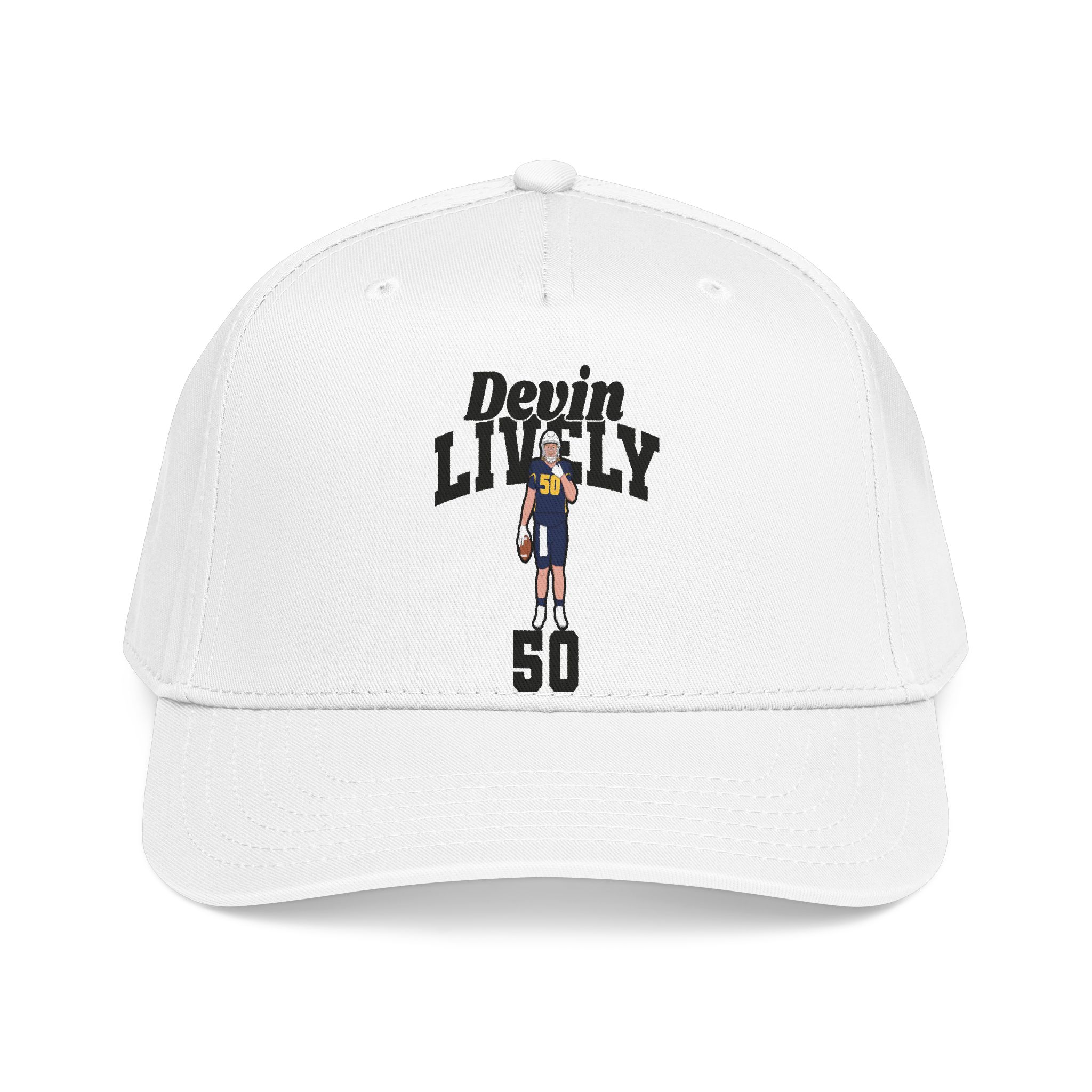 Baseball Cap — character_signature_arch in White