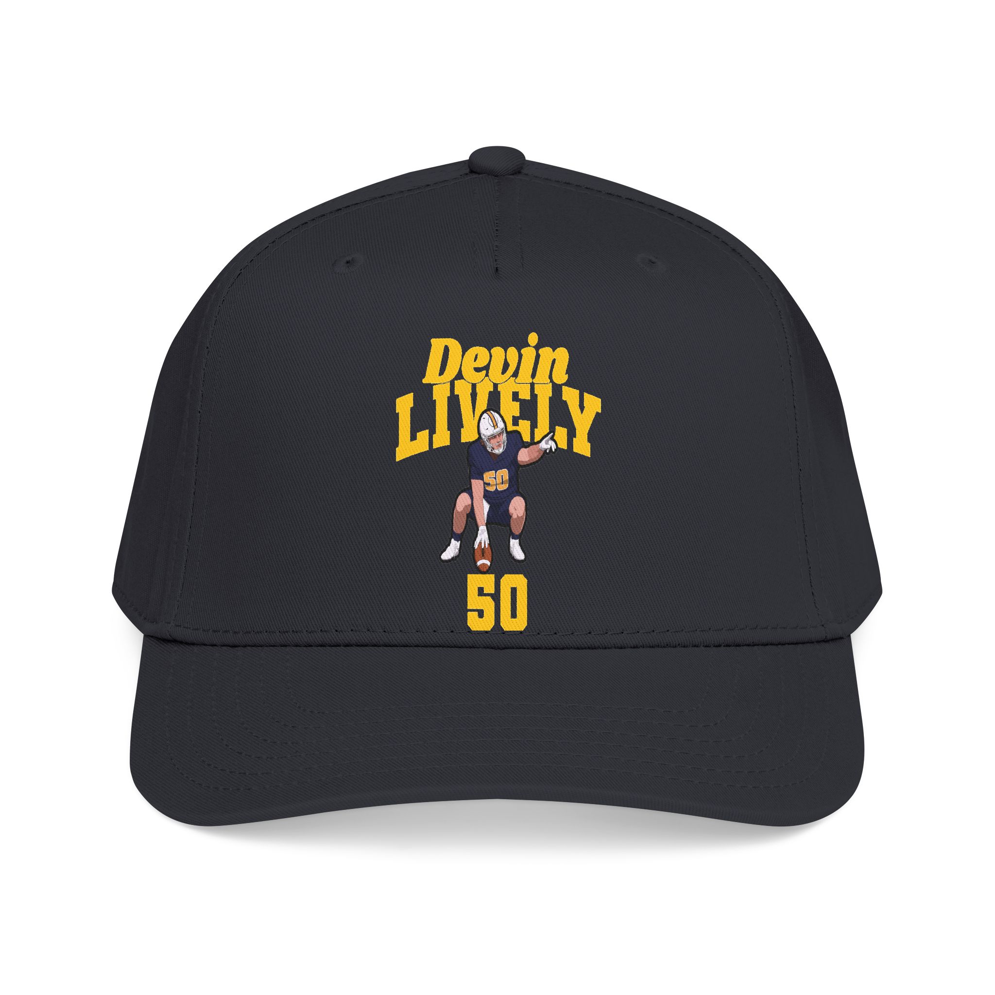 Baseball Cap — character_signature_arch in Black