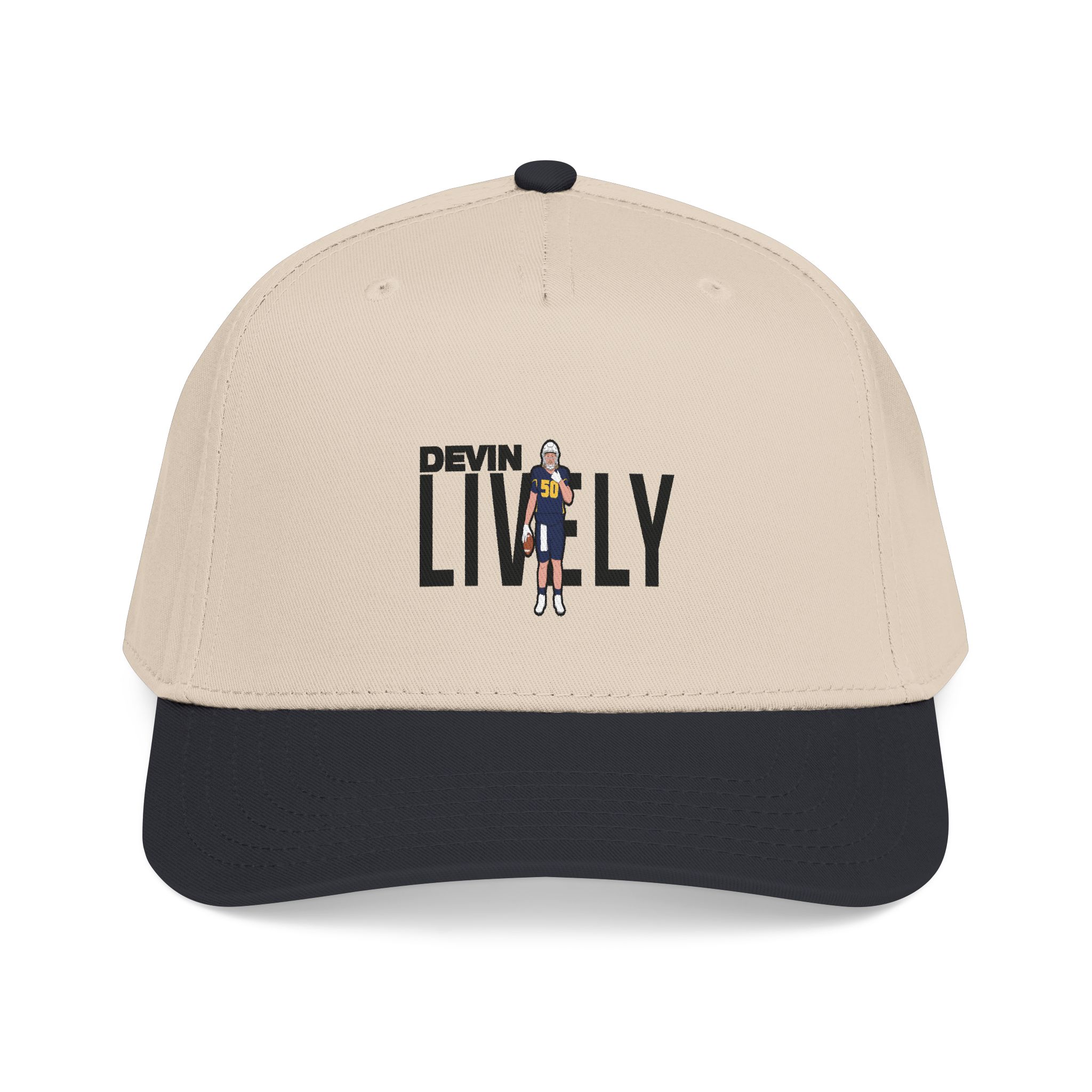 Baseball Cap — character_player_name in Black / Natural
