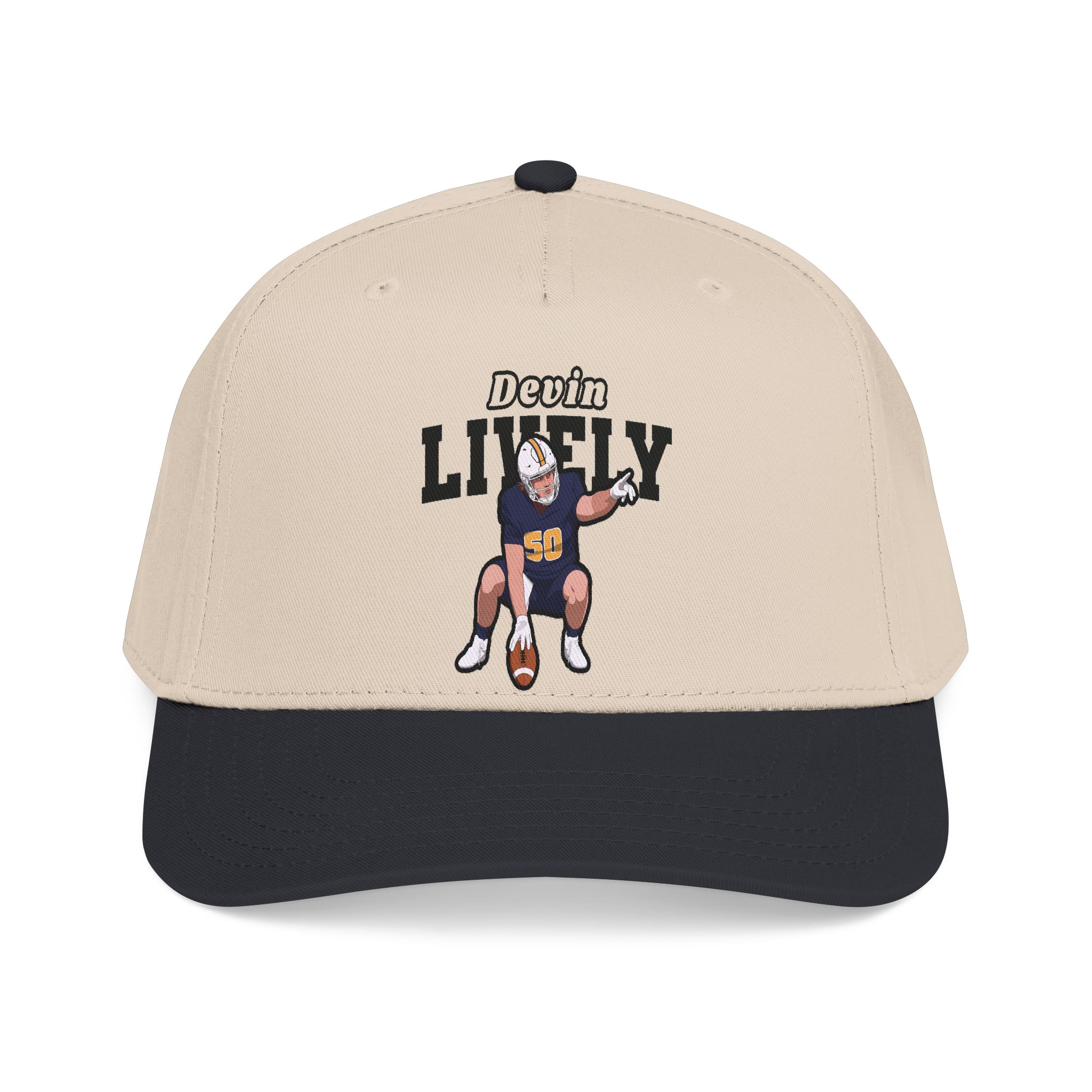 Baseball Cap — character_name_arch in Black / Natural
