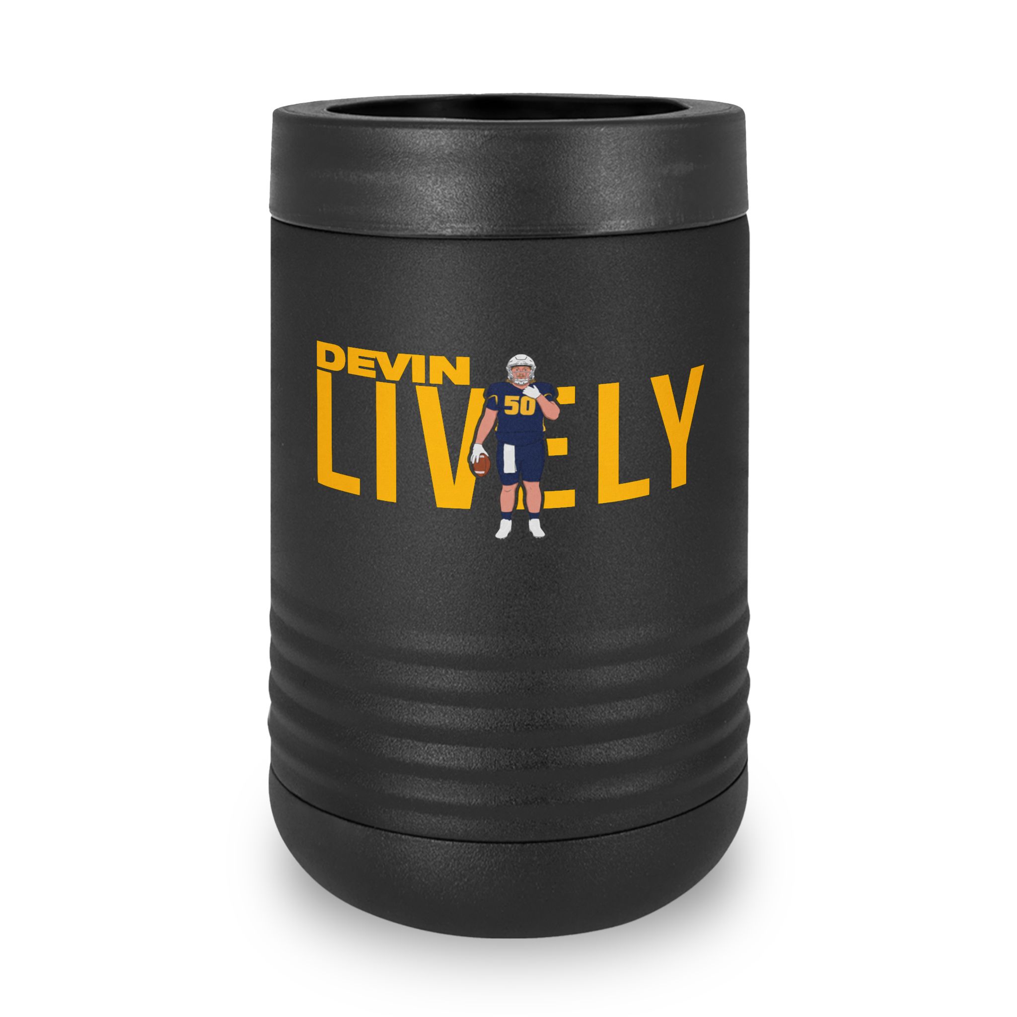 Stainless Can Cooler — character_player_name in Black