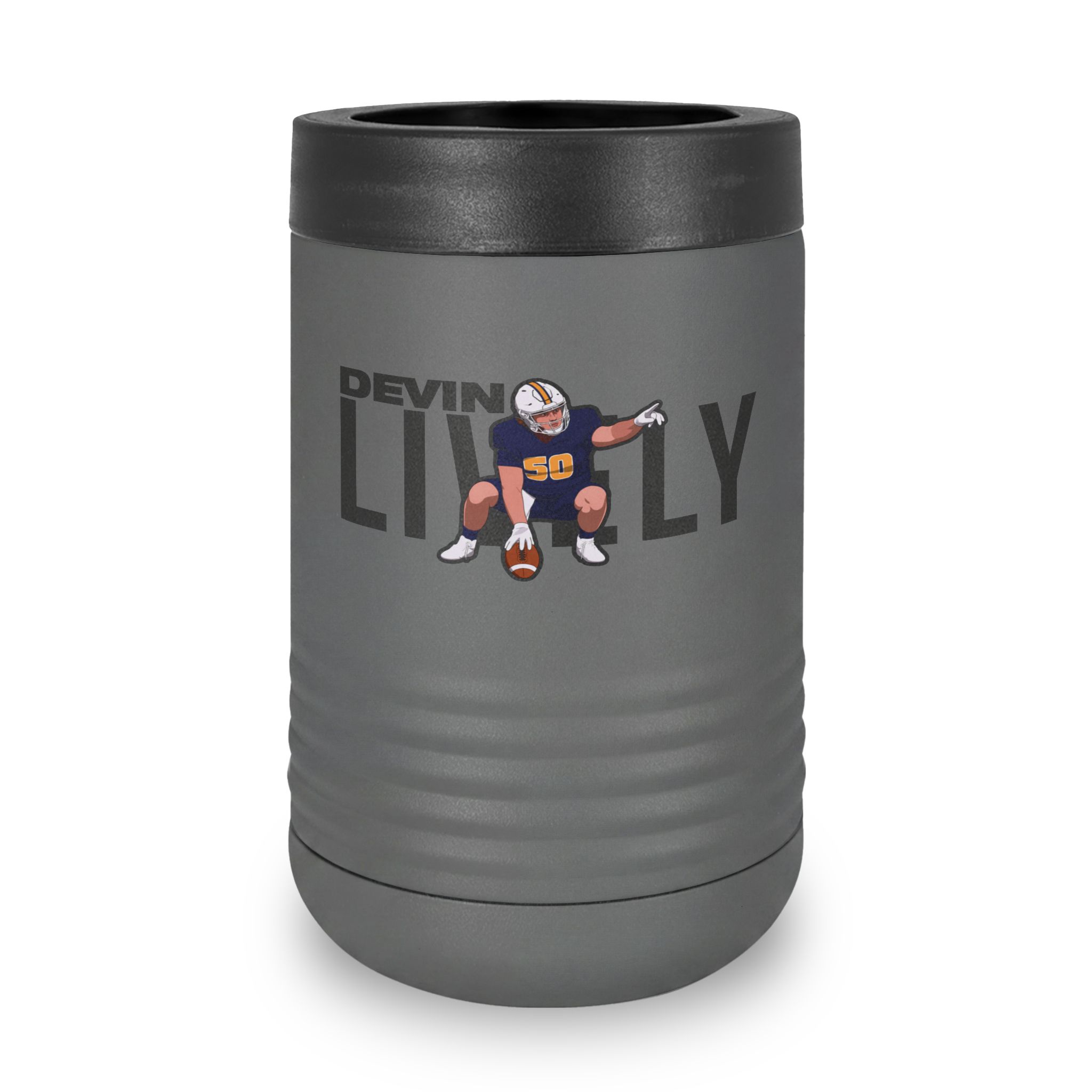 Stainless Can Cooler — character_player_name in Grey