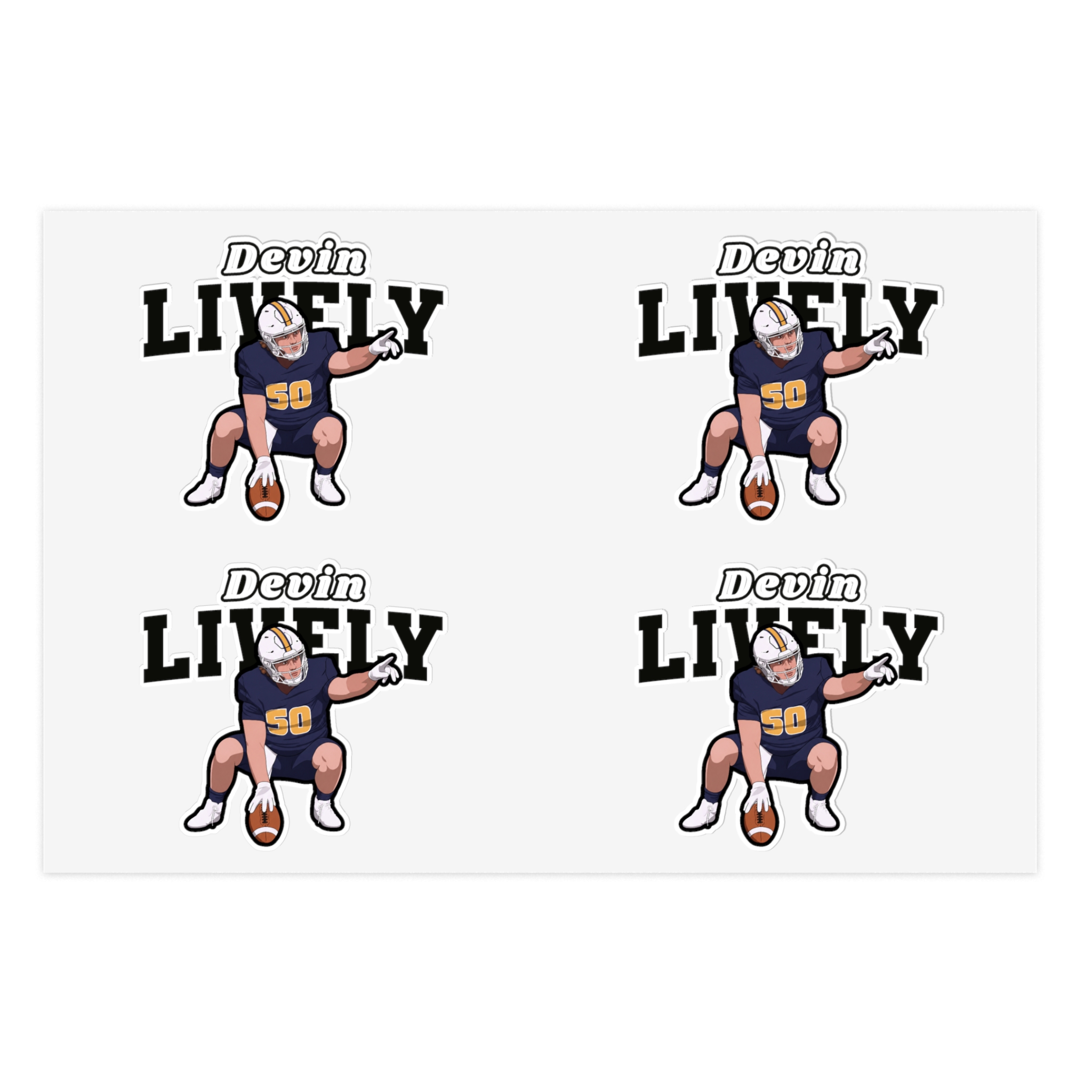 Sticker Sheet — character_name_arch in Classic