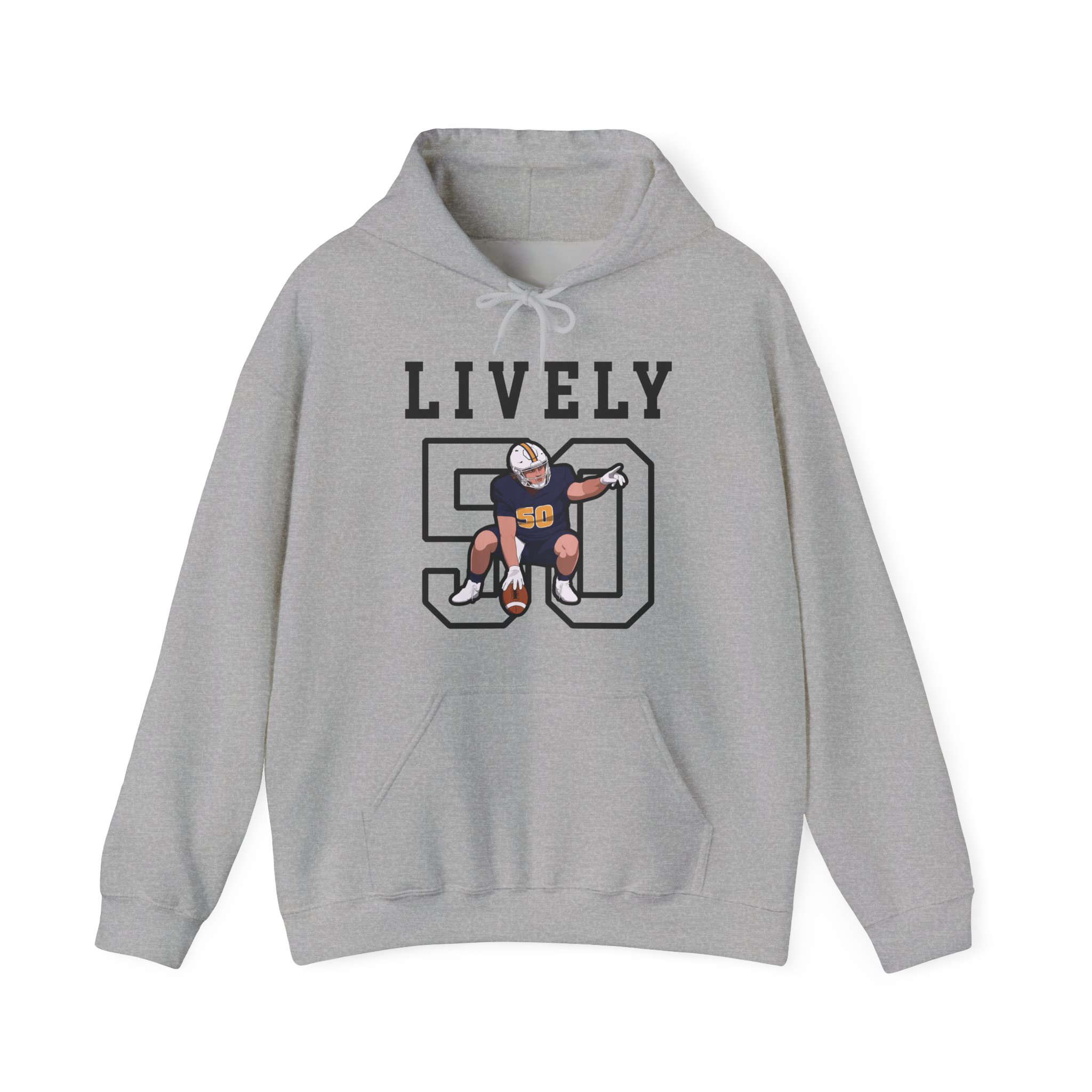 Hoodie — character_shirsey in Grey