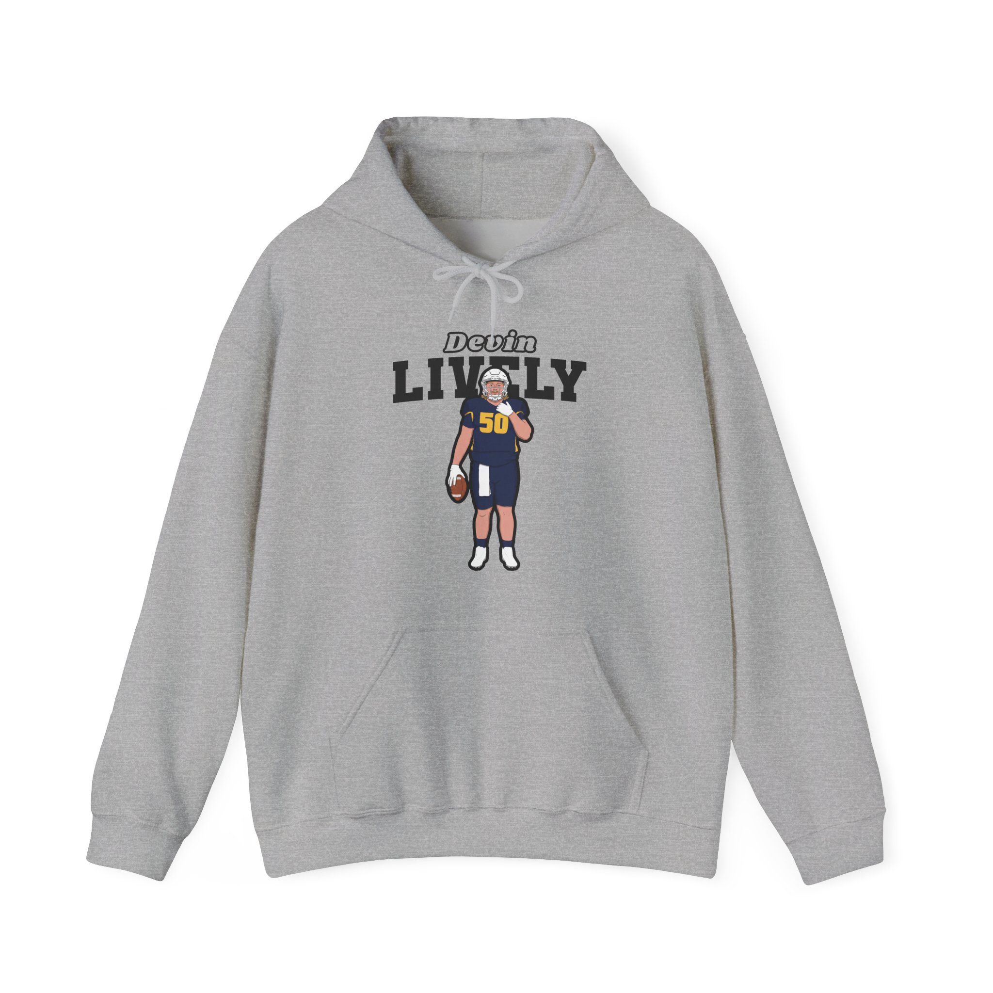 Hoodie — character_name_arch in Grey