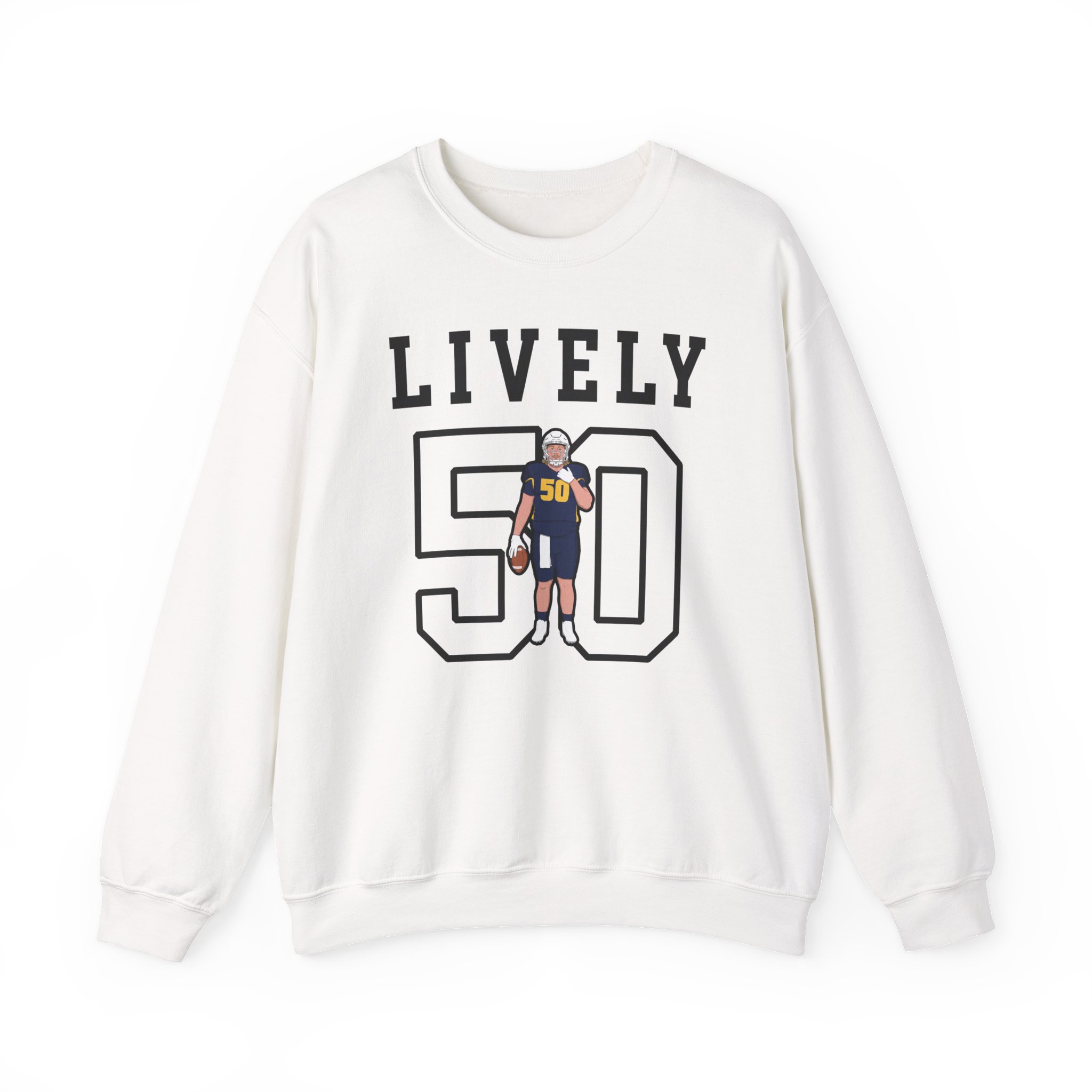Crewneck Sweatshirt — character_shirsey in White