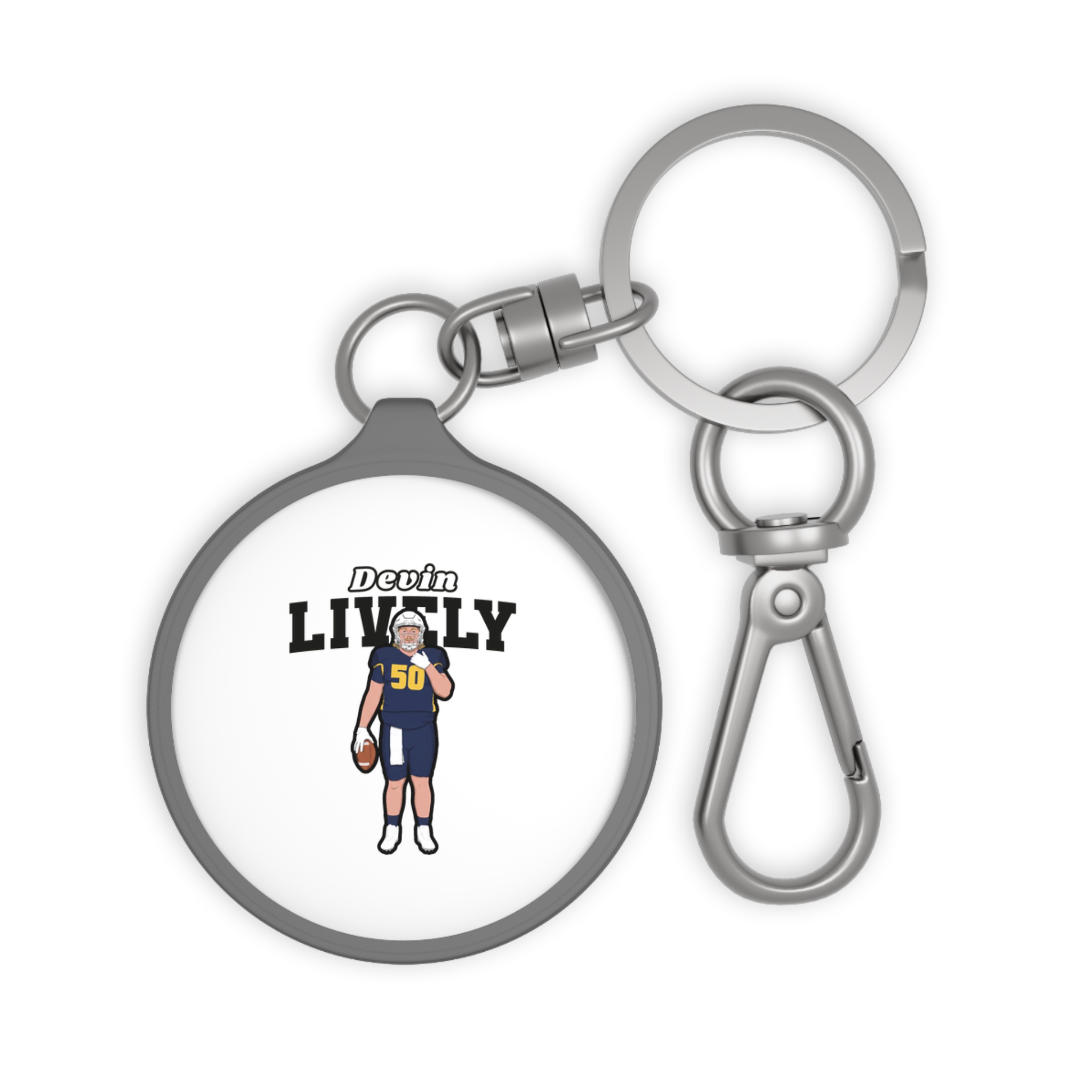 Keychain — character_name_arch in Grey