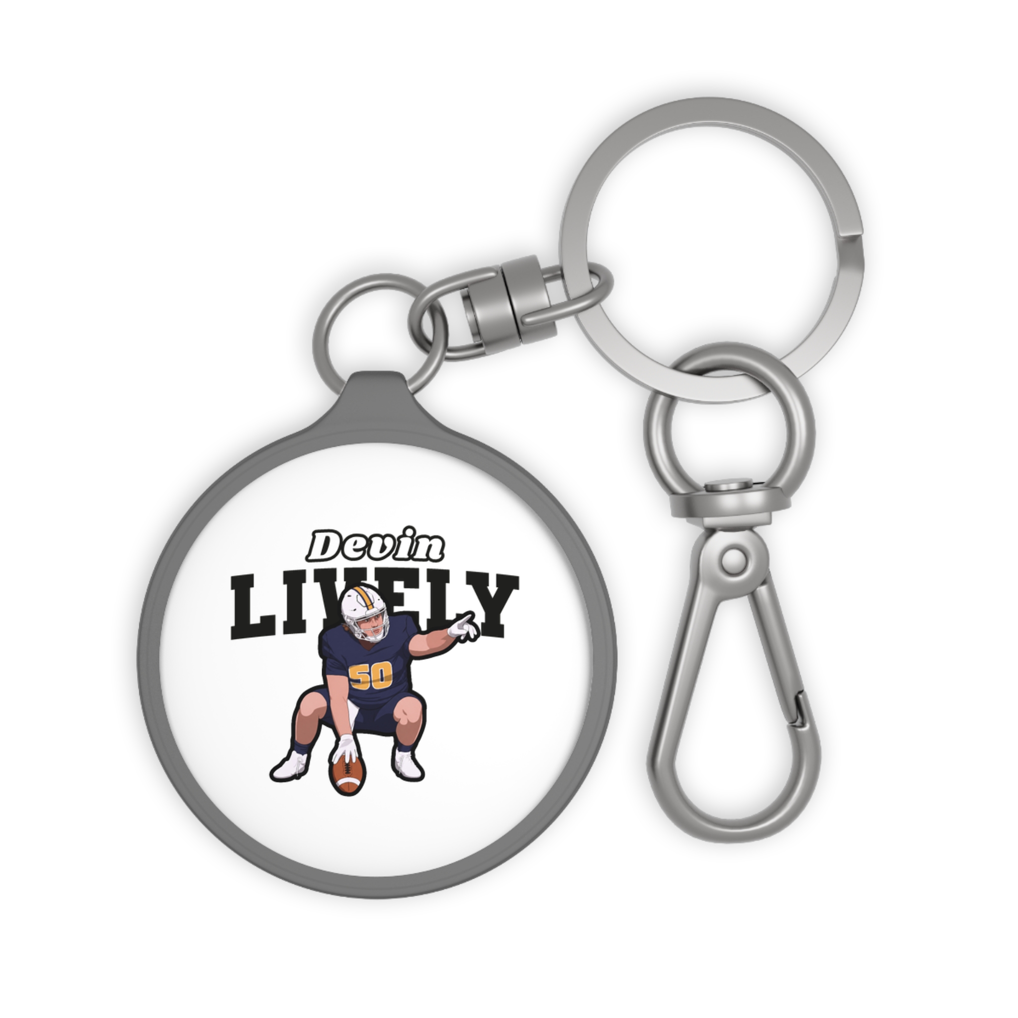 Keychain — character_name_arch in Grey
