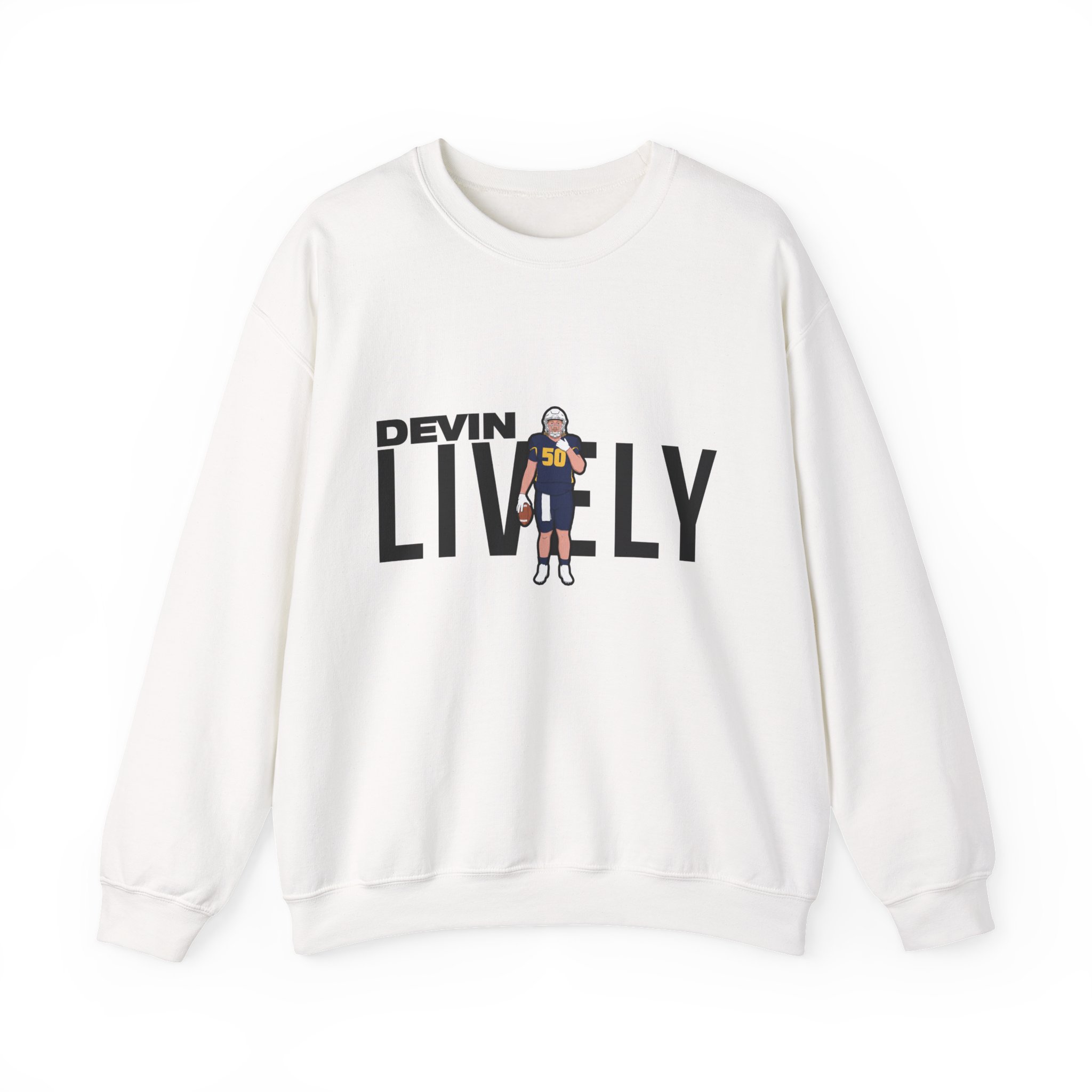 Crewneck Sweatshirt — character_player_name in White