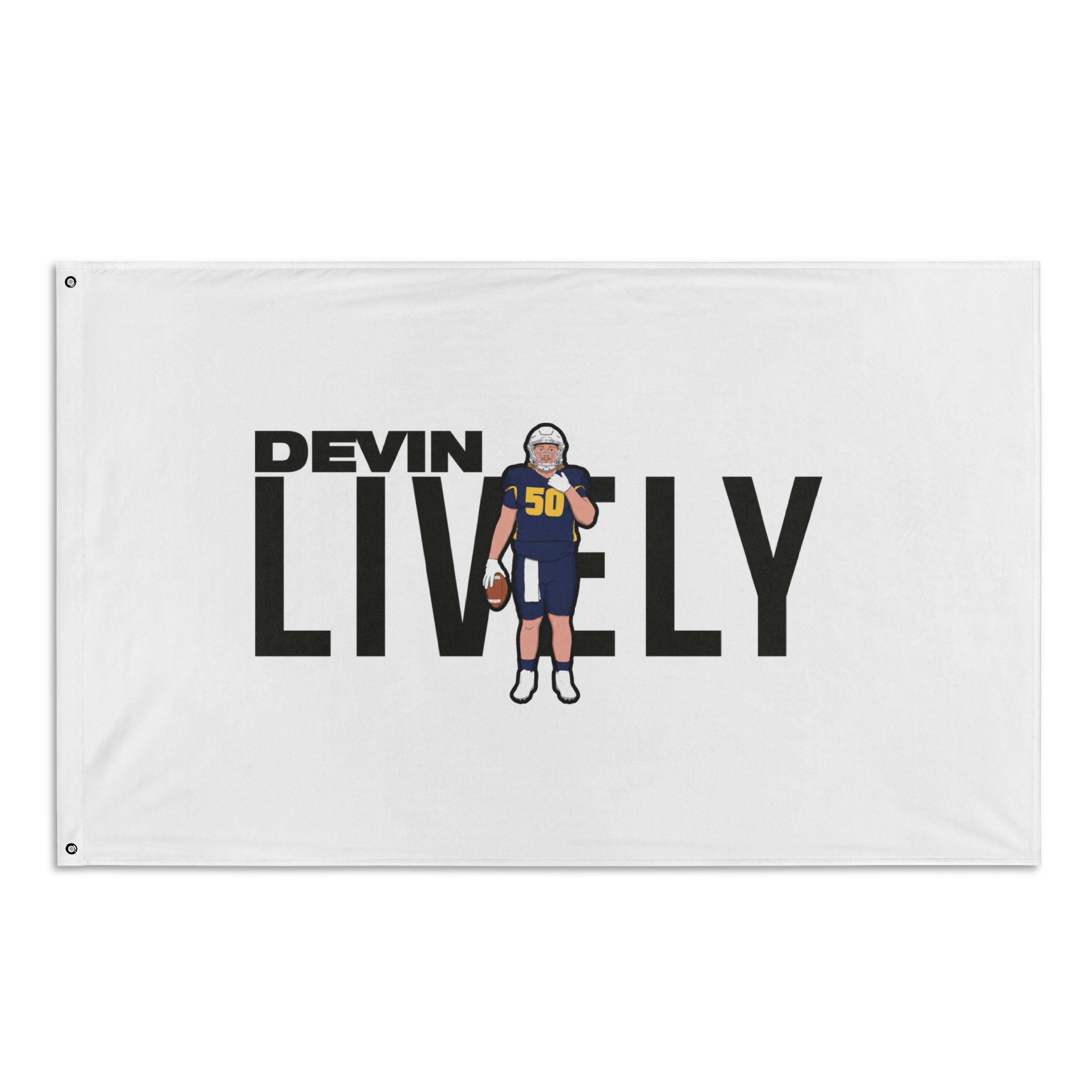Flag (35 × 56 in) — character_player_name in Classic