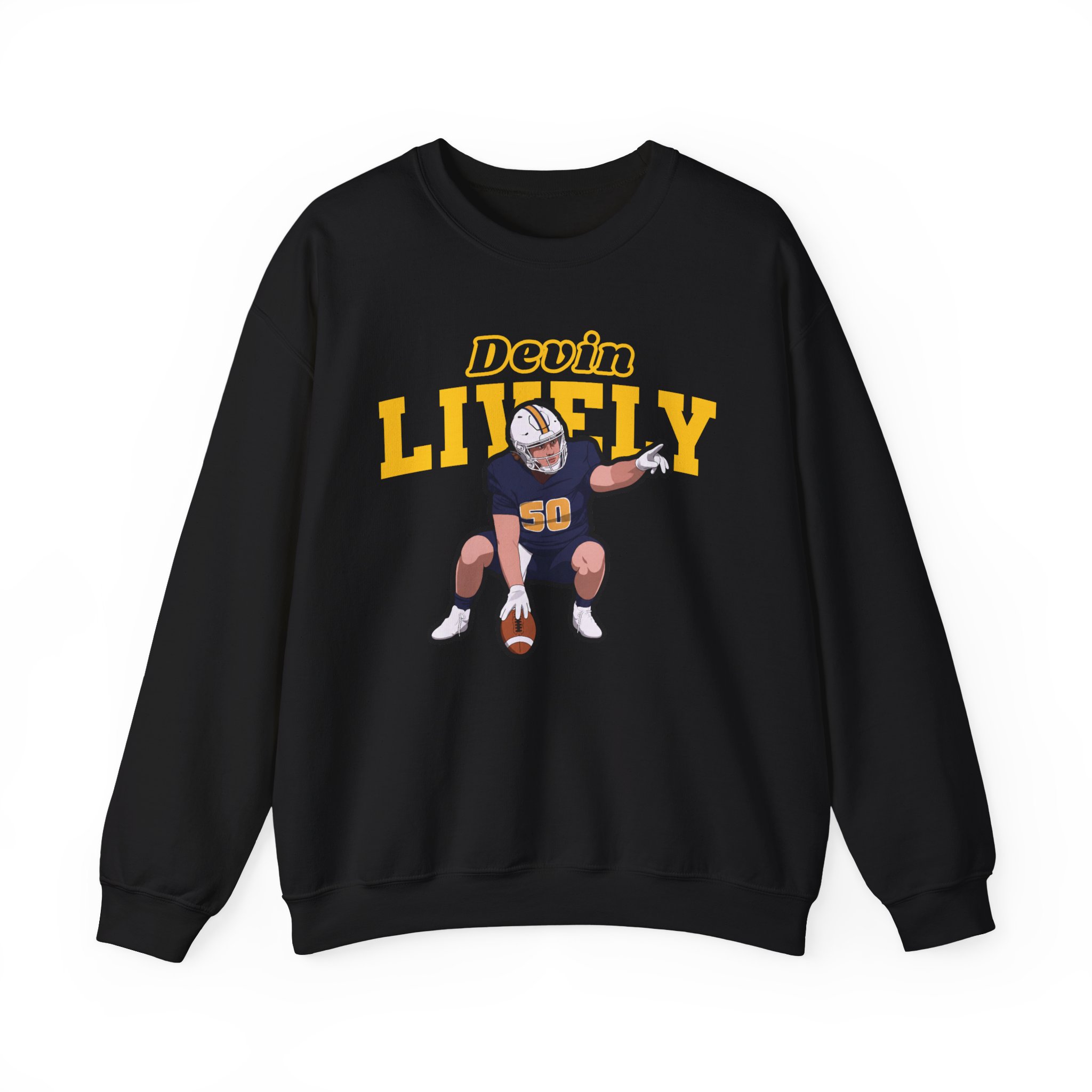Crewneck Sweatshirt — character_name_arch in Black