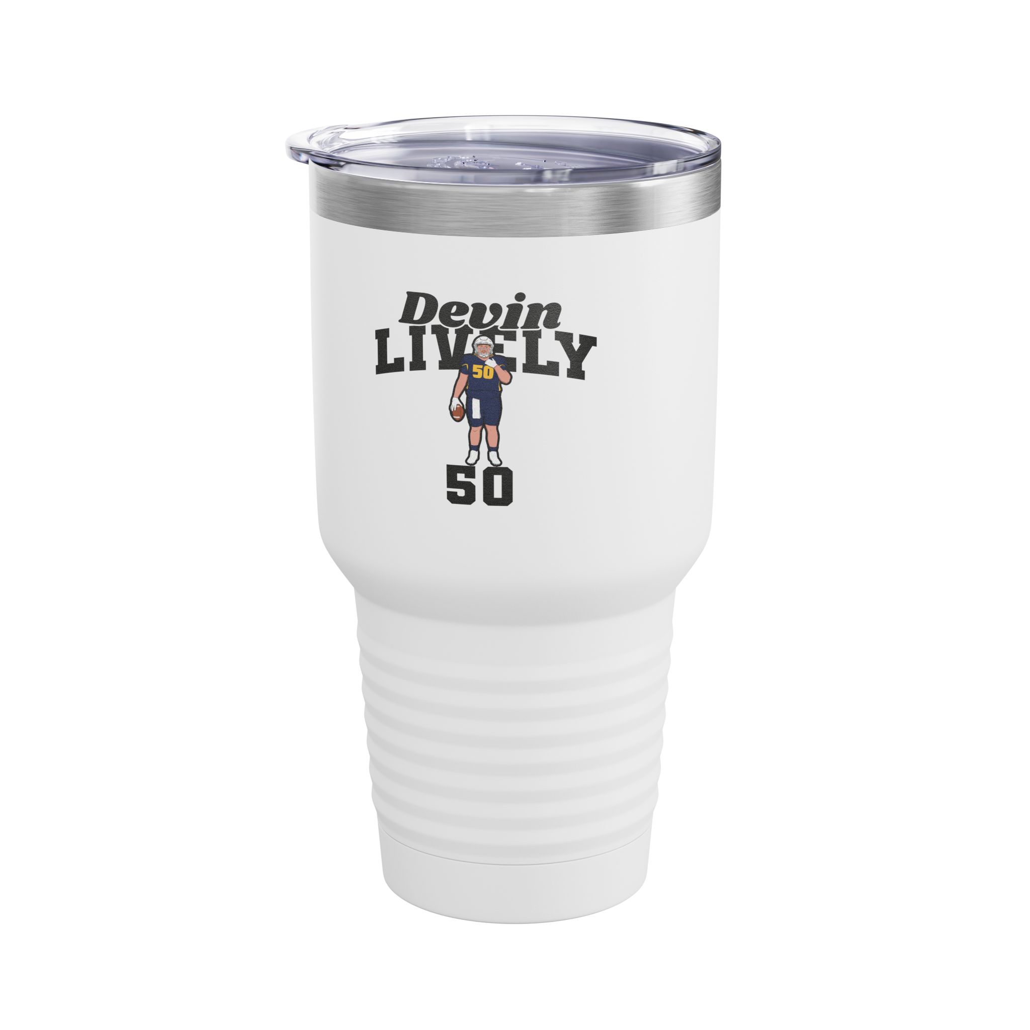 30oz Tumbler — character_signature_arch in White