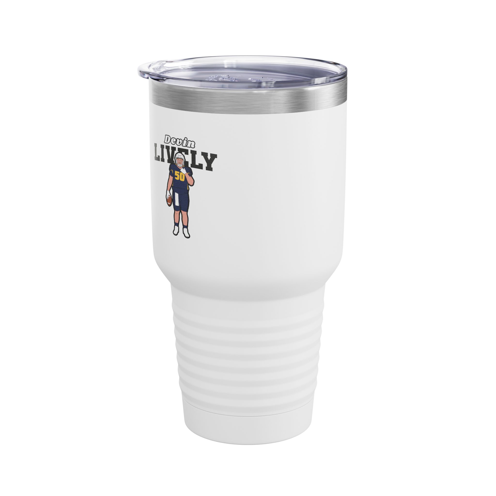 30oz Tumbler — character_name_arch in White