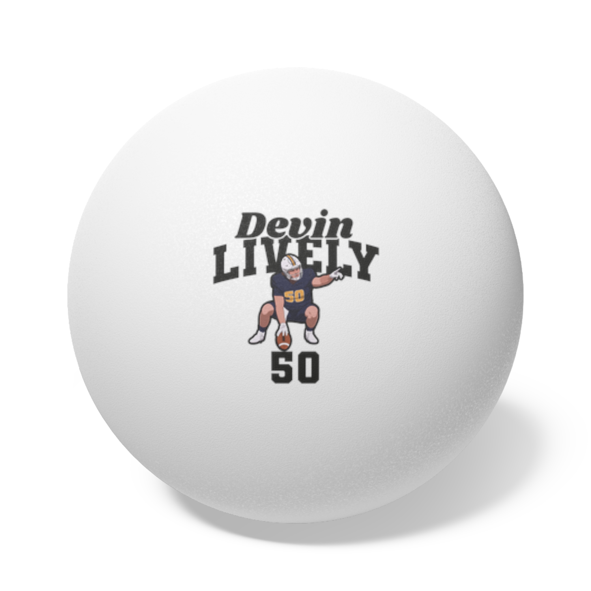 Ping Pong Balls, 6 pcs — character_signature_arch in White