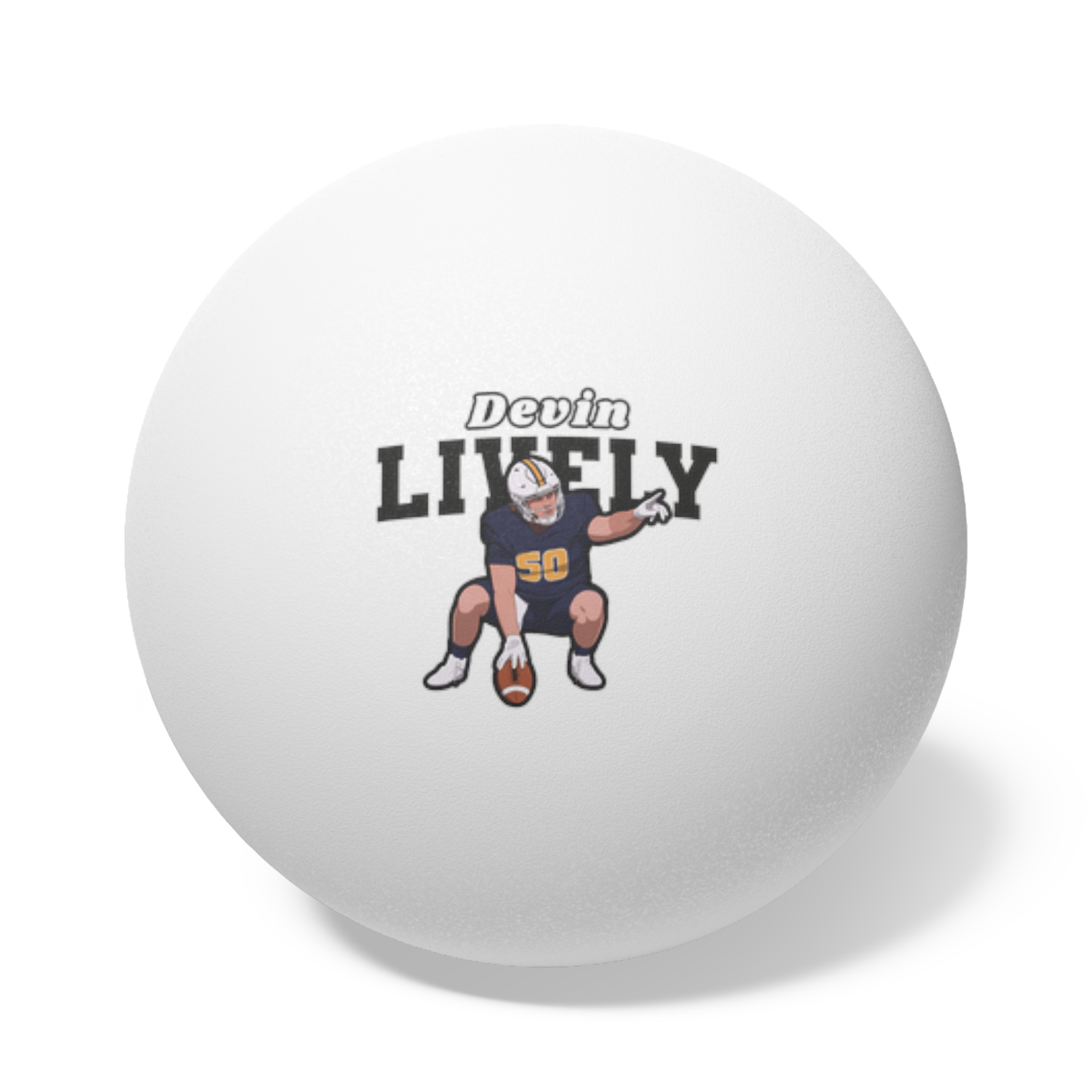 Ping Pong Balls, 6 pcs — character_name_arch in White
