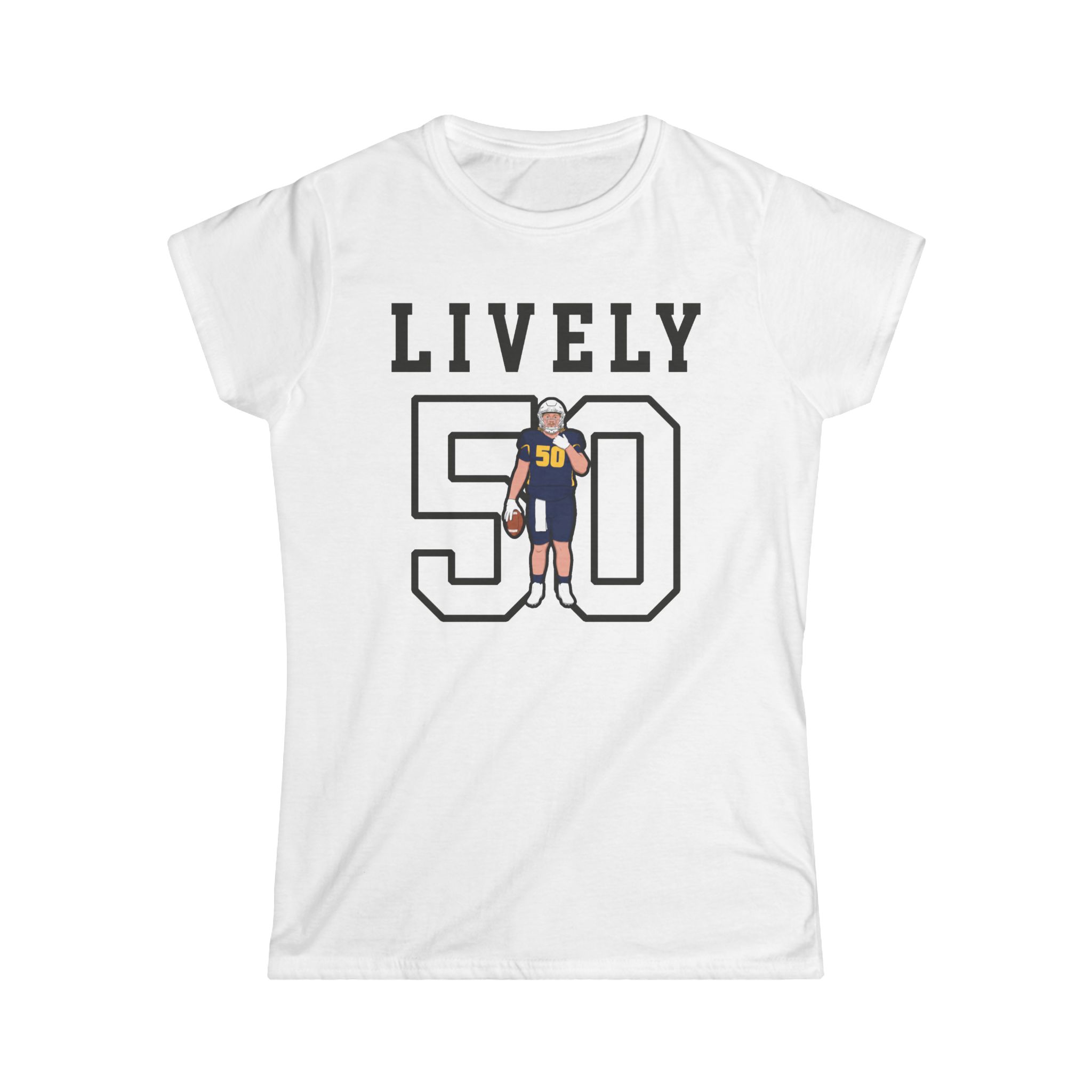 Women's Softstyle Tee — character_shirsey in White