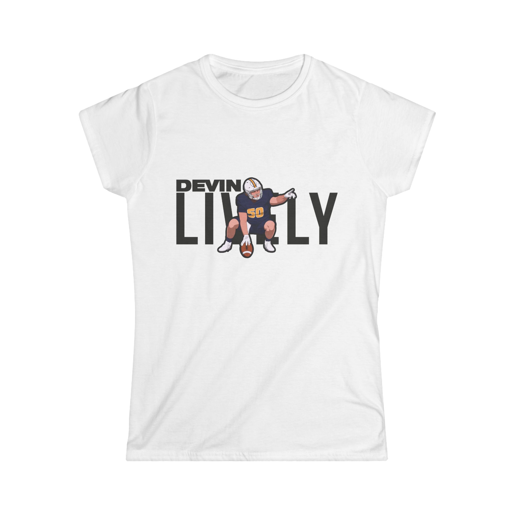 Women's Softstyle Tee — character_player_name in White
