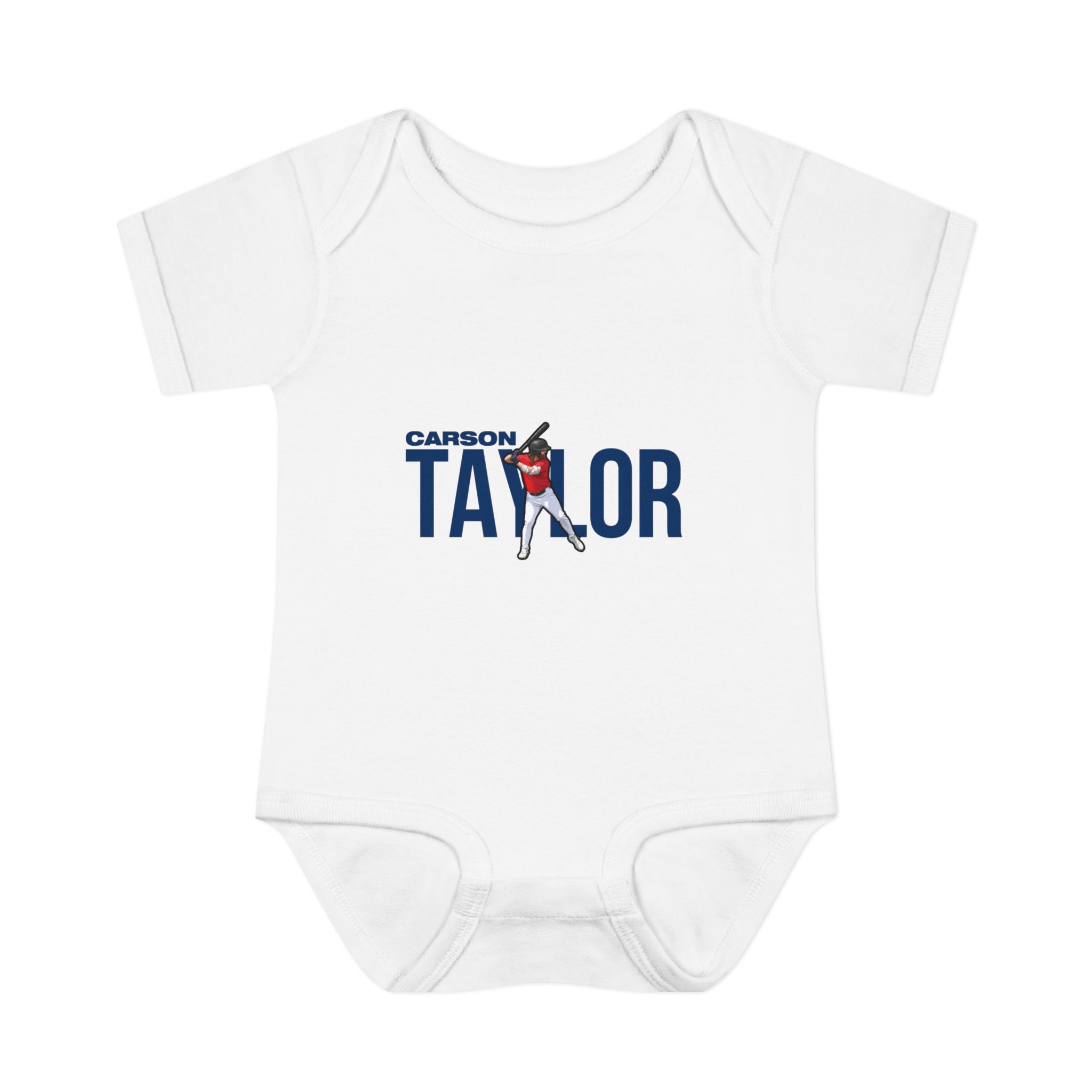 Baby Onesie — character_player_name in White