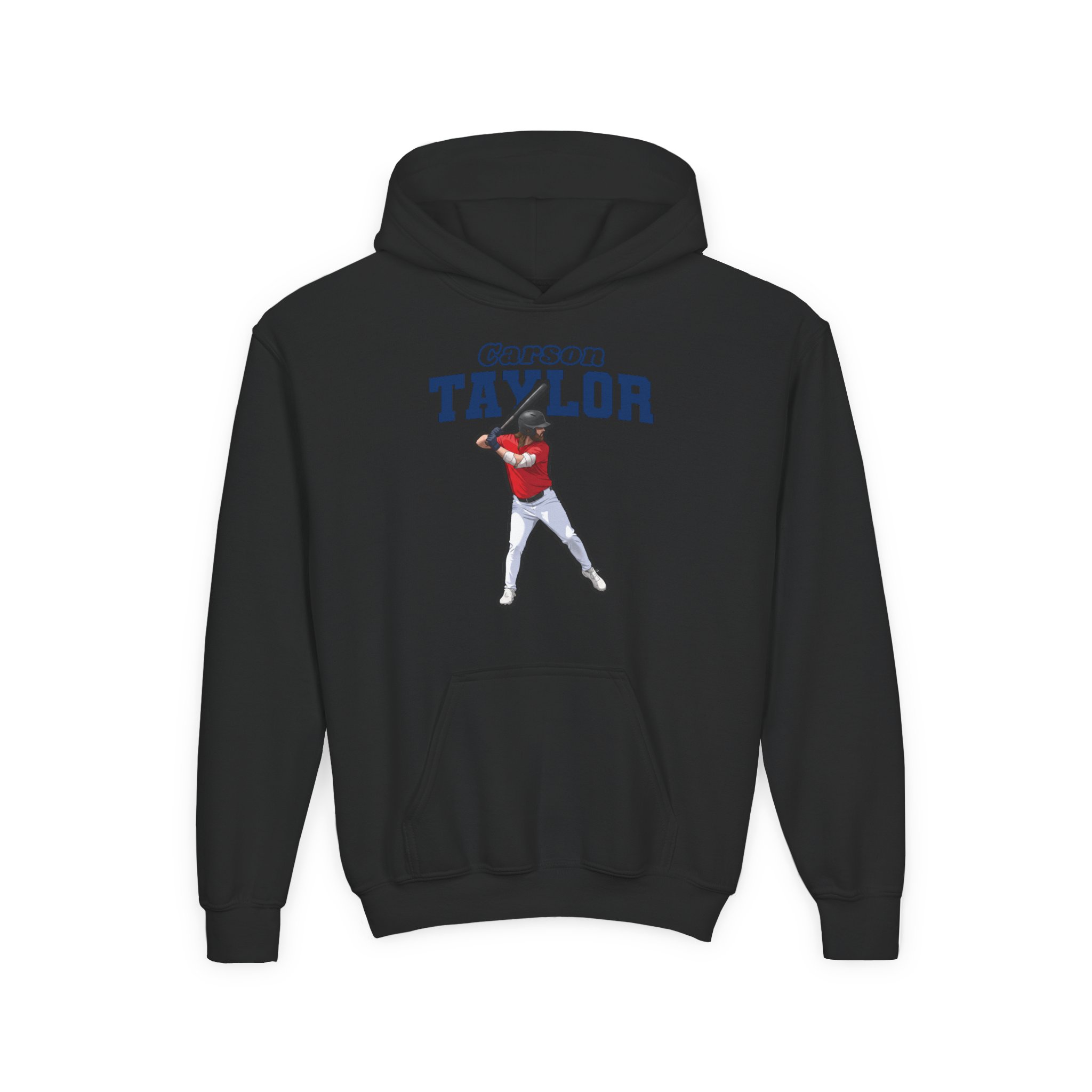 Youth Hoodie — character_name_arch in Black