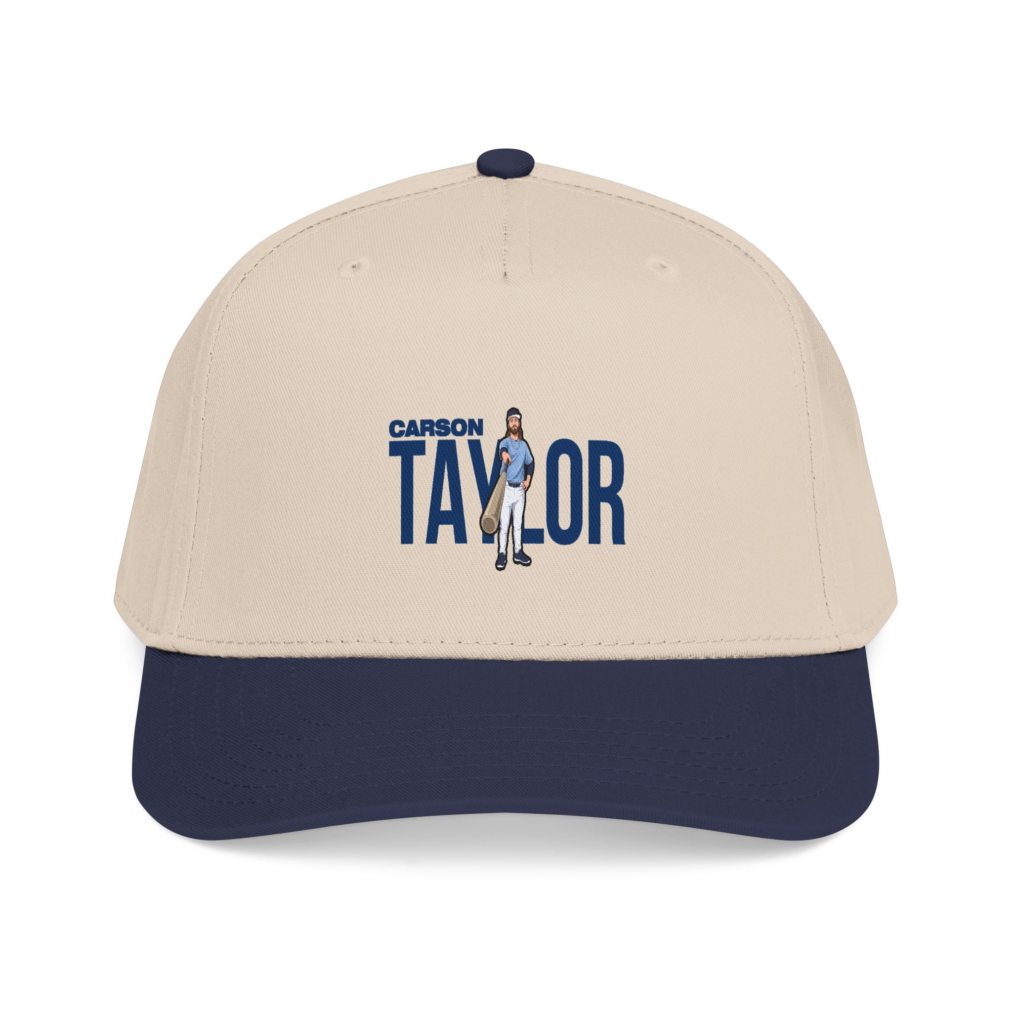 Baseball Cap — character_player_name in Navy / Natural