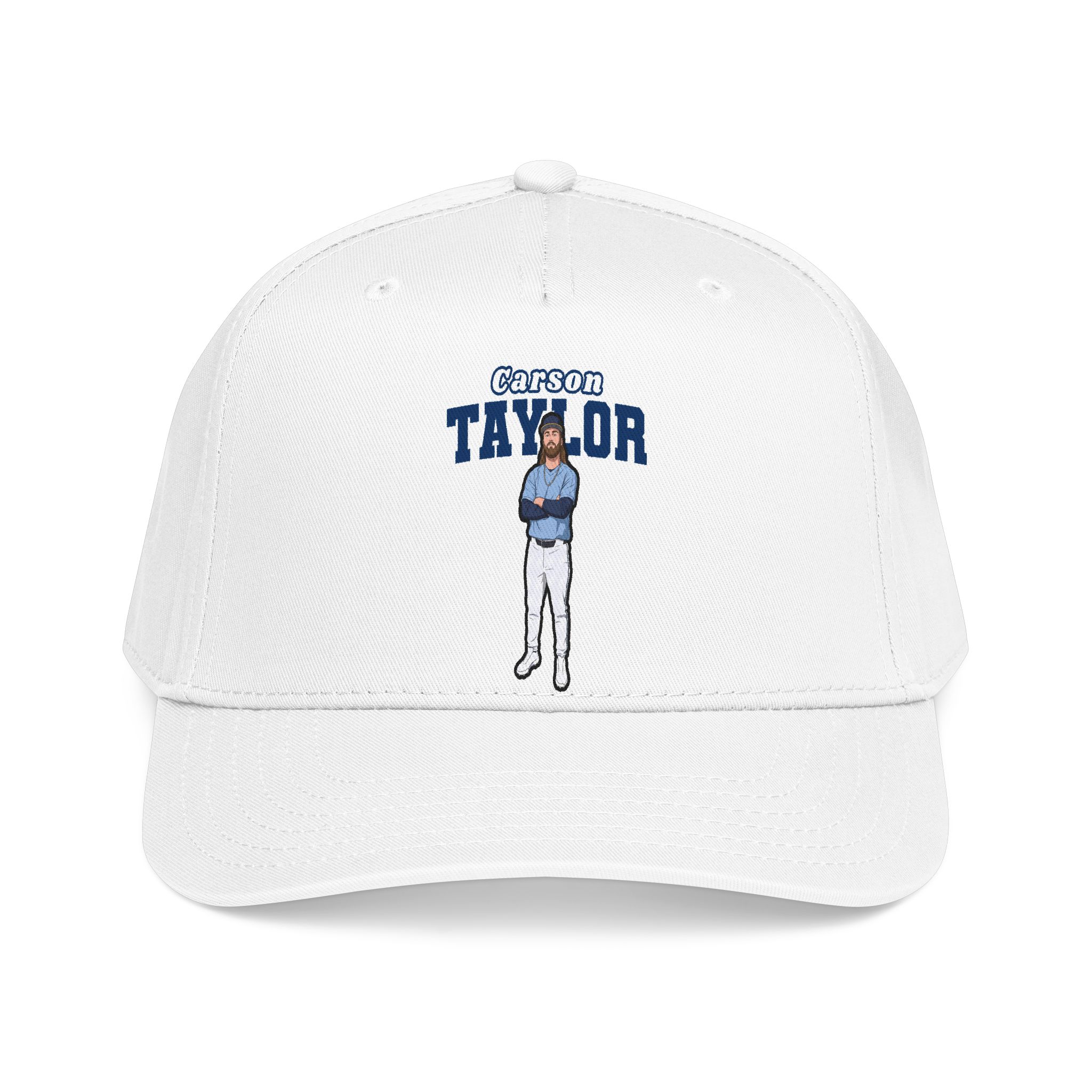 Baseball Cap — character_name_arch in White