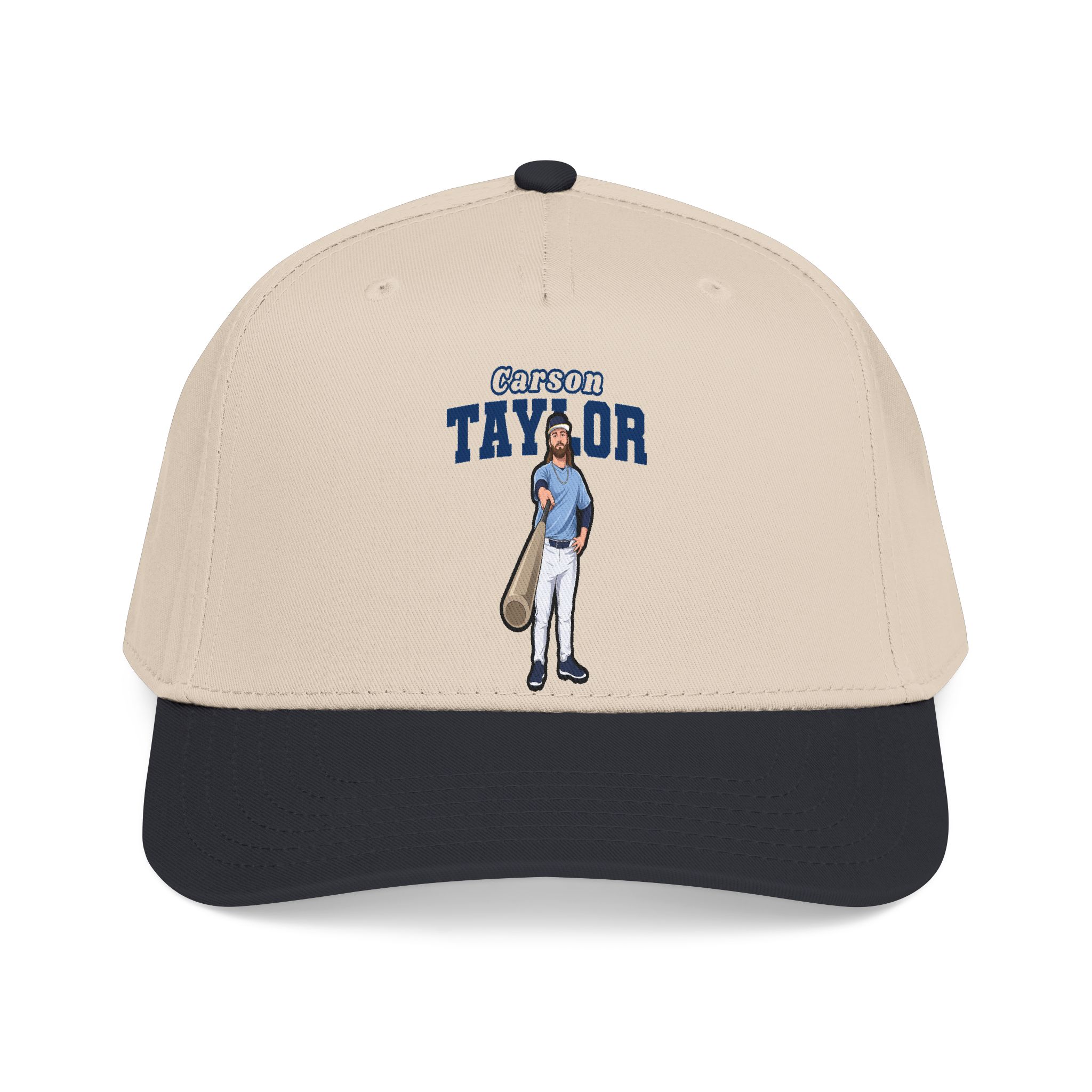 Baseball Cap — character_name_arch in Black / Natural