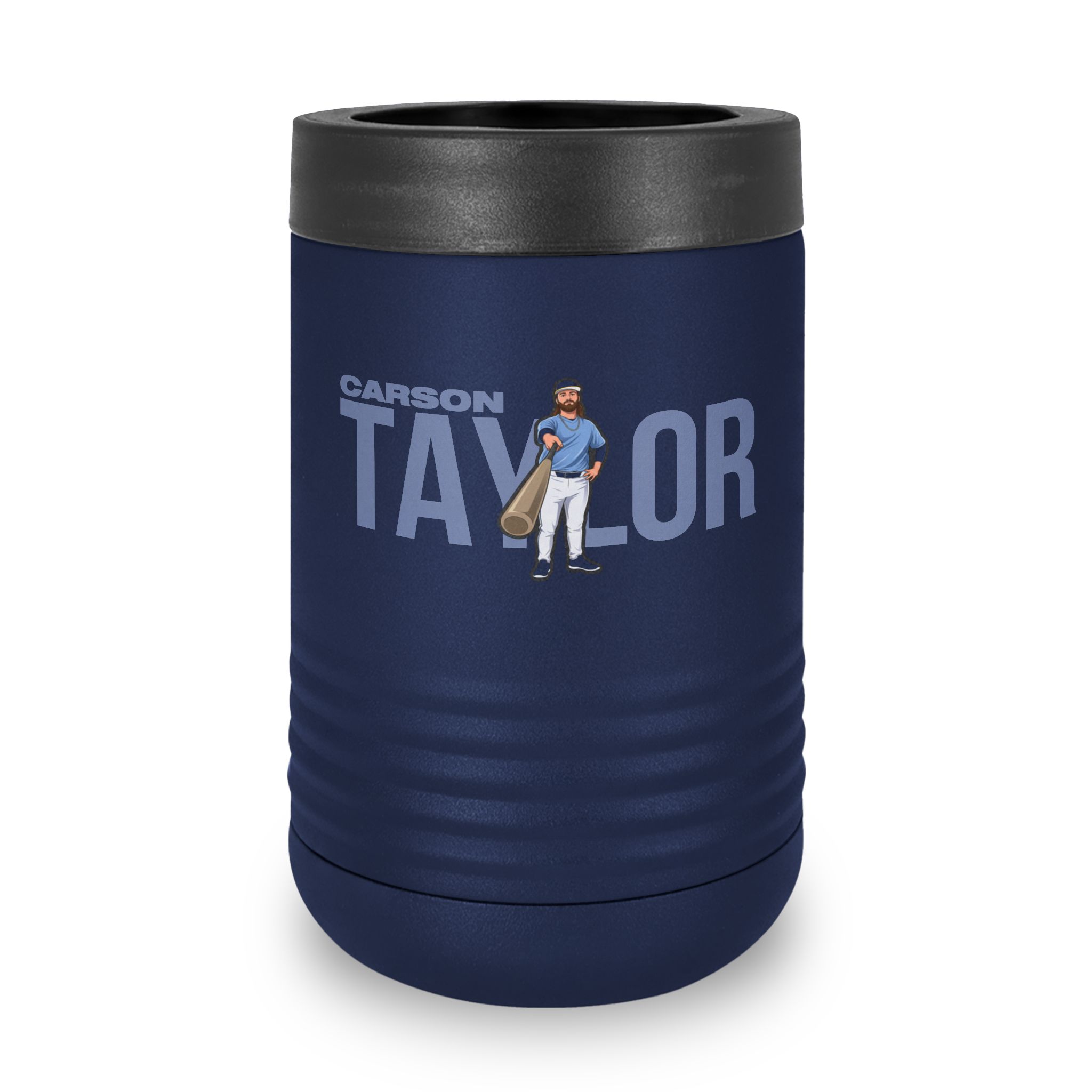 Stainless Can Cooler — character_player_name in Navy