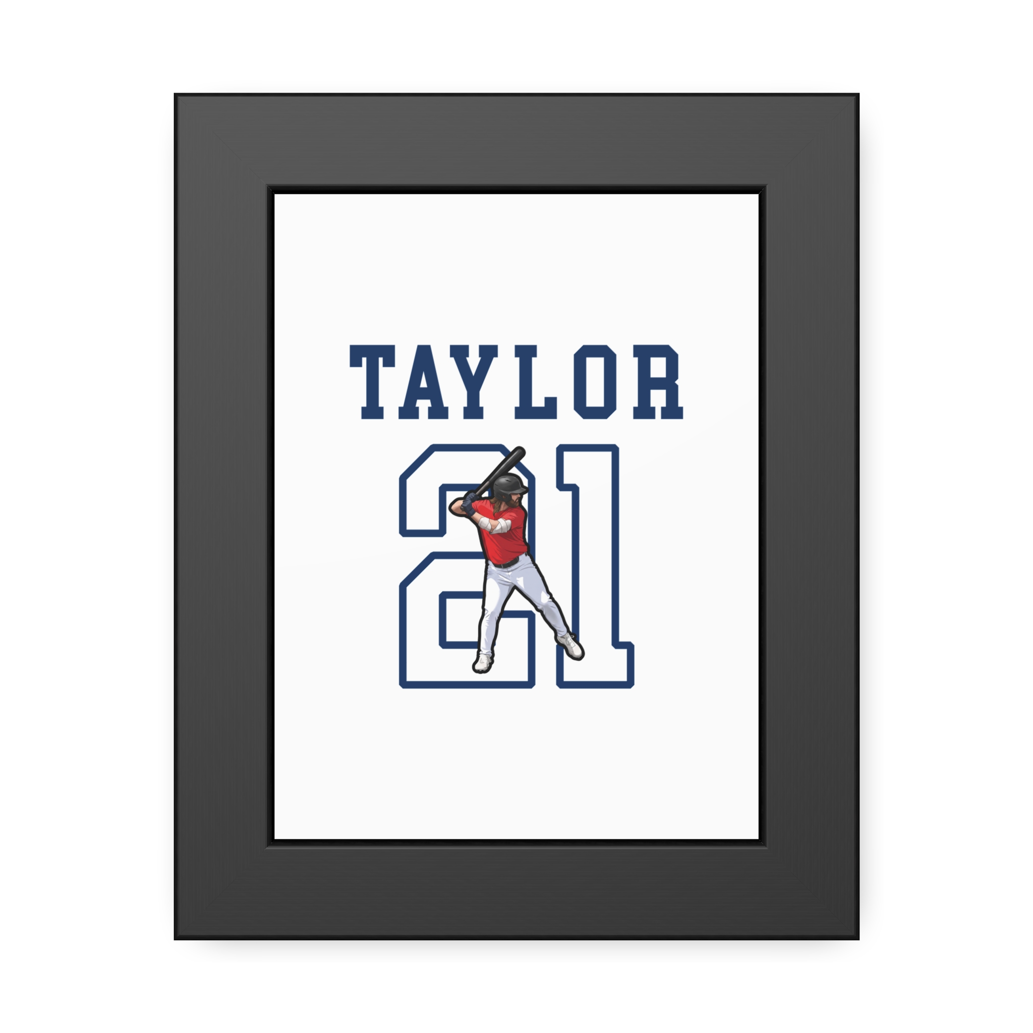 Framed Poster — character_shirsey in Black