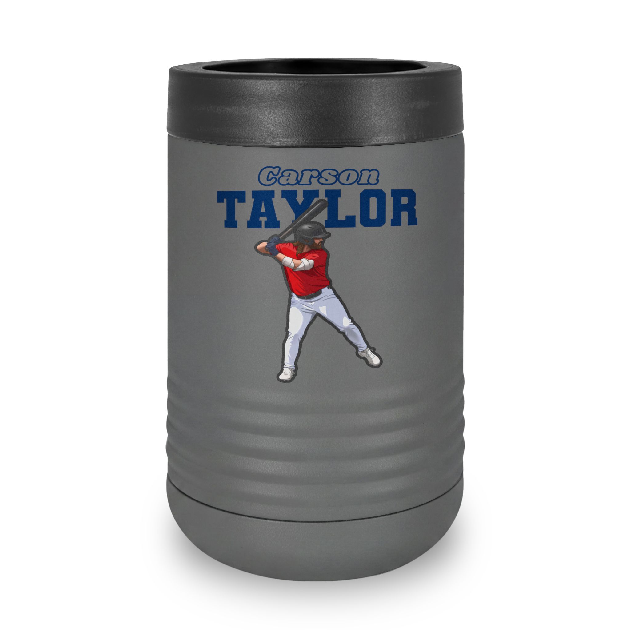 Stainless Can Cooler — character_name_arch in Grey