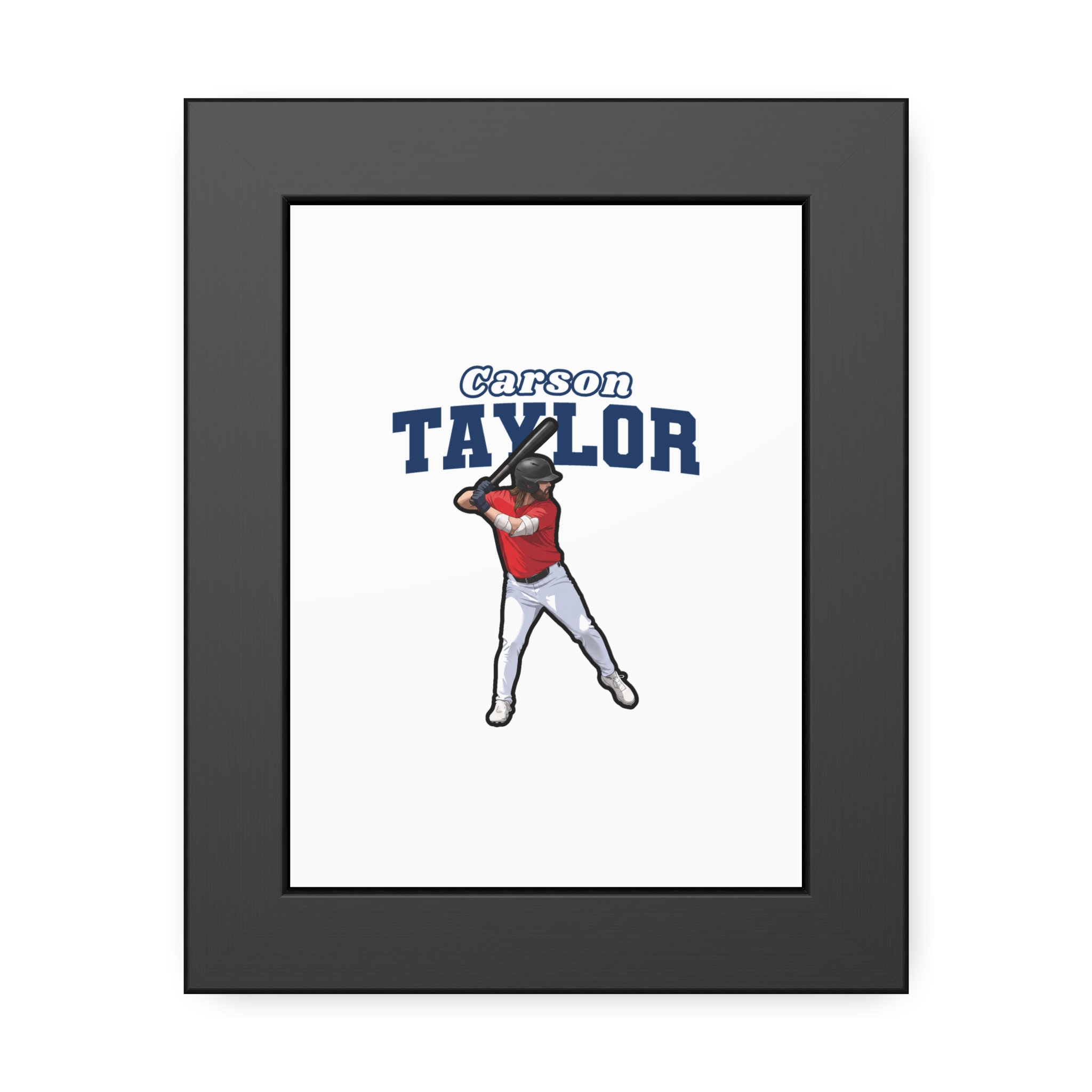 Framed Poster — character_name_arch in Black